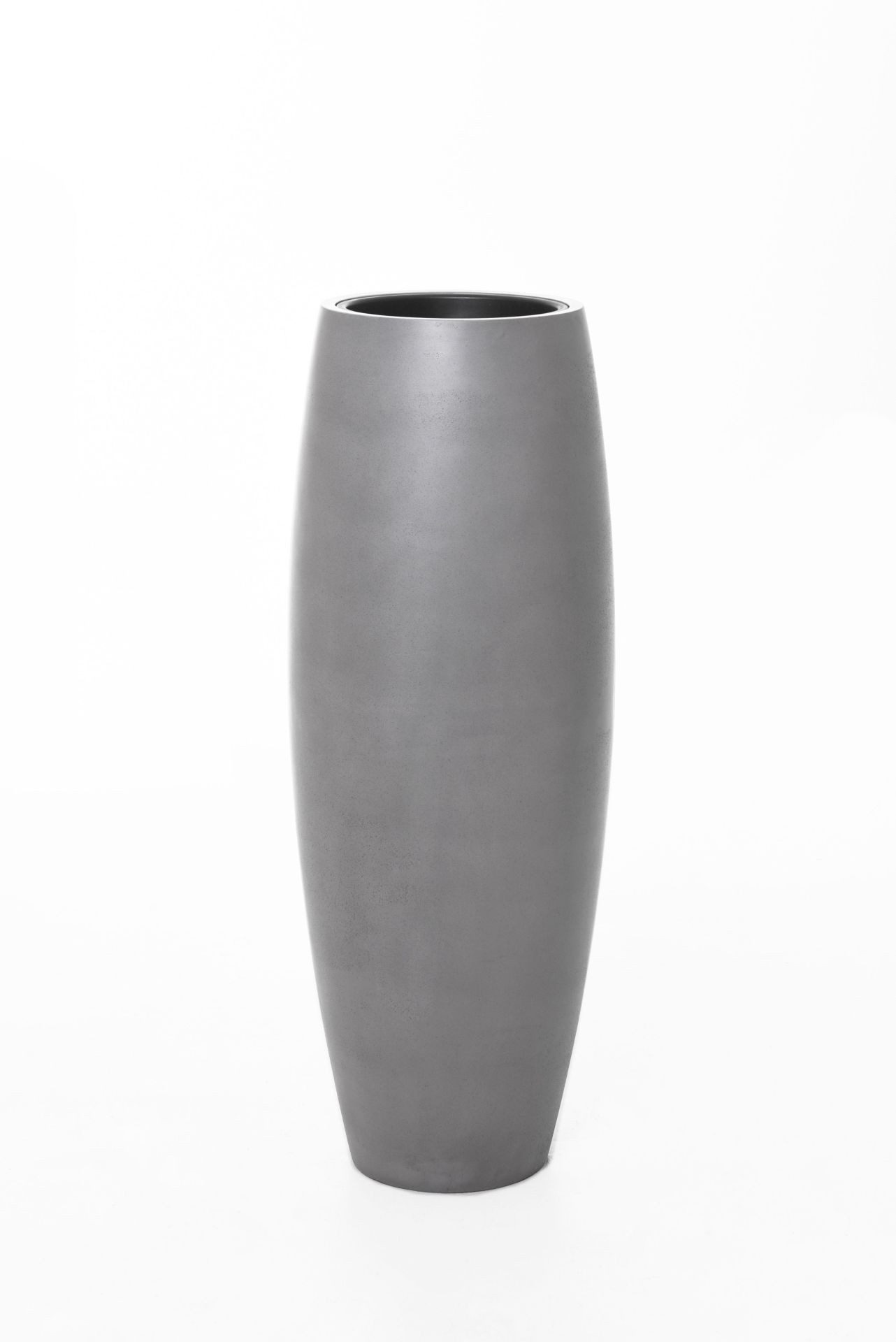 VIVANNO Bodenvase Fiberglas MAGNUM Rund - Grau Beton-Design (1 St), 37x100 günstig online kaufen