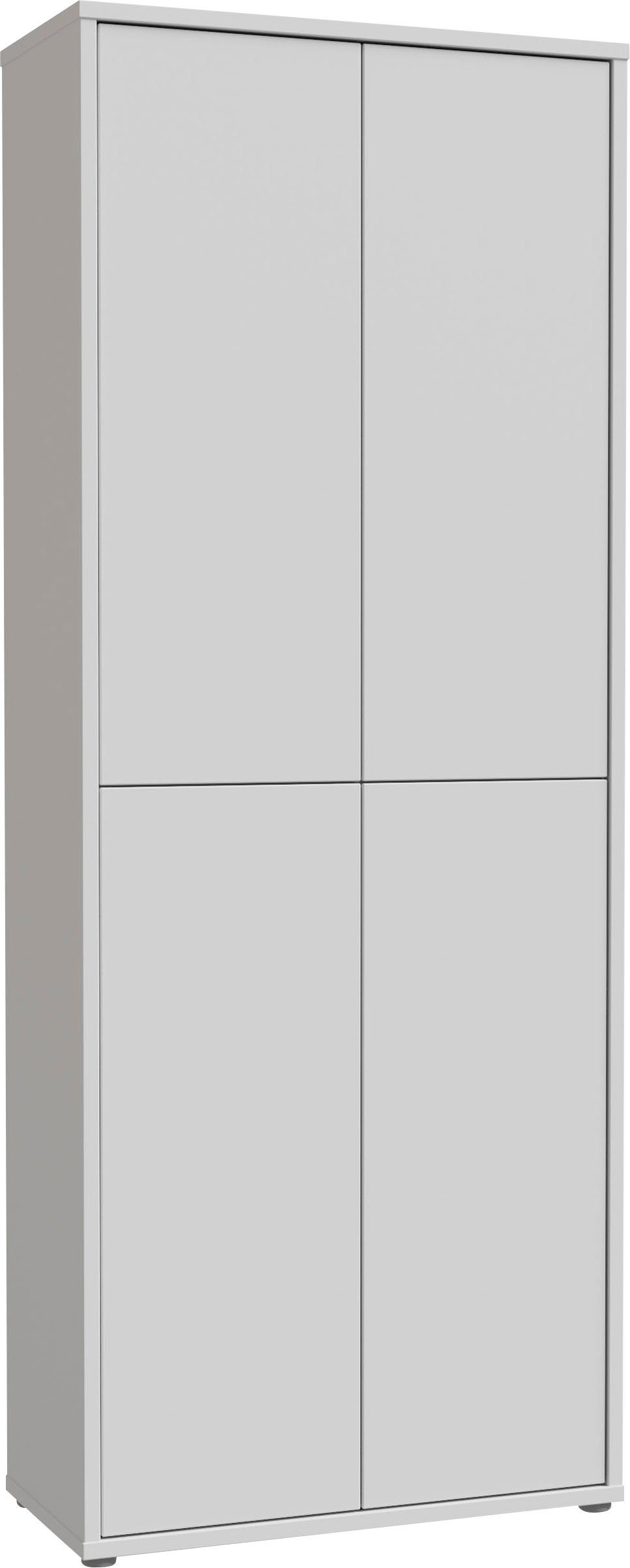 FORTE Schuhschrank Alice Springs, Schuhschrank, Höhe 191,9 cm, 4 Türen, viel Platz (B/H/T 74,5/191,9/34,9 cm) Stauraumschrank, Mehrzweckschrank, Breite 74,5 cm, mit 8 Böden