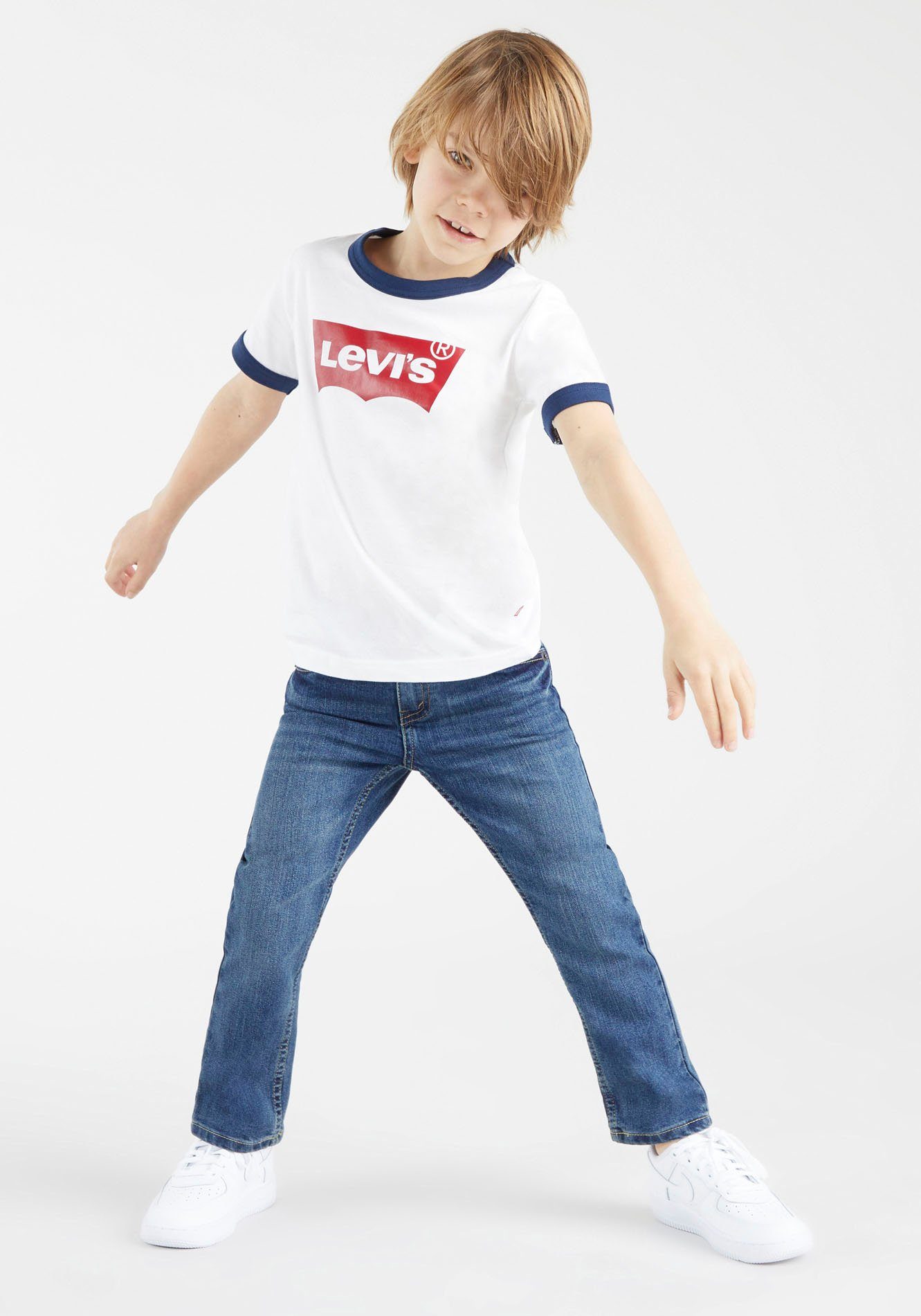 Levi's® Kids Stretch-Jeans LVB blue PERFORMANCE indigo used ECO SOFT mid for BOYS 511 J