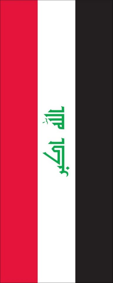 flaggenmeer Flagge Flagge Irak 110 g/m² Hochformat