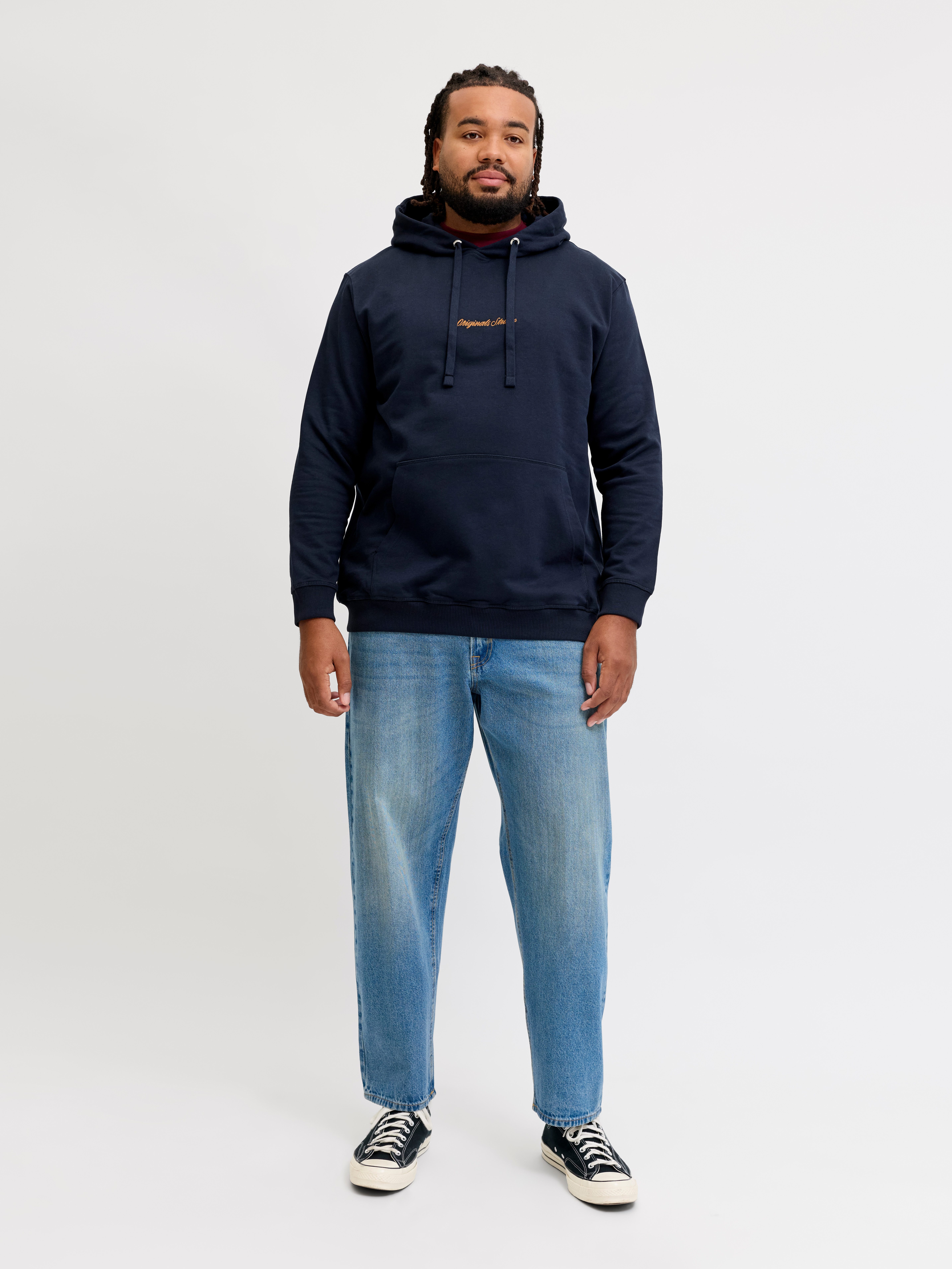 Jack & Jones PlusSize Kapuzensweatshirt JORNORREBRO EMB SWEAT HOOD PLS Baumwollmischung, regular fit – Bild 5 von 5