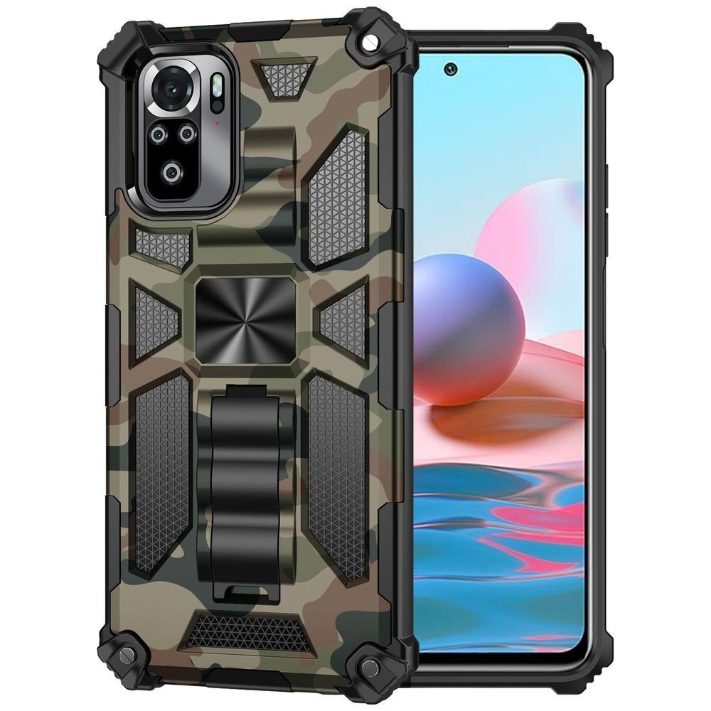 Wigento Handyhülle »Für Xiaomi Redmi Note 10 Pro Camouflage Shockproof  Armor TPU Schutz Tasche Hülle Cover Grün« online kaufen | OTTO