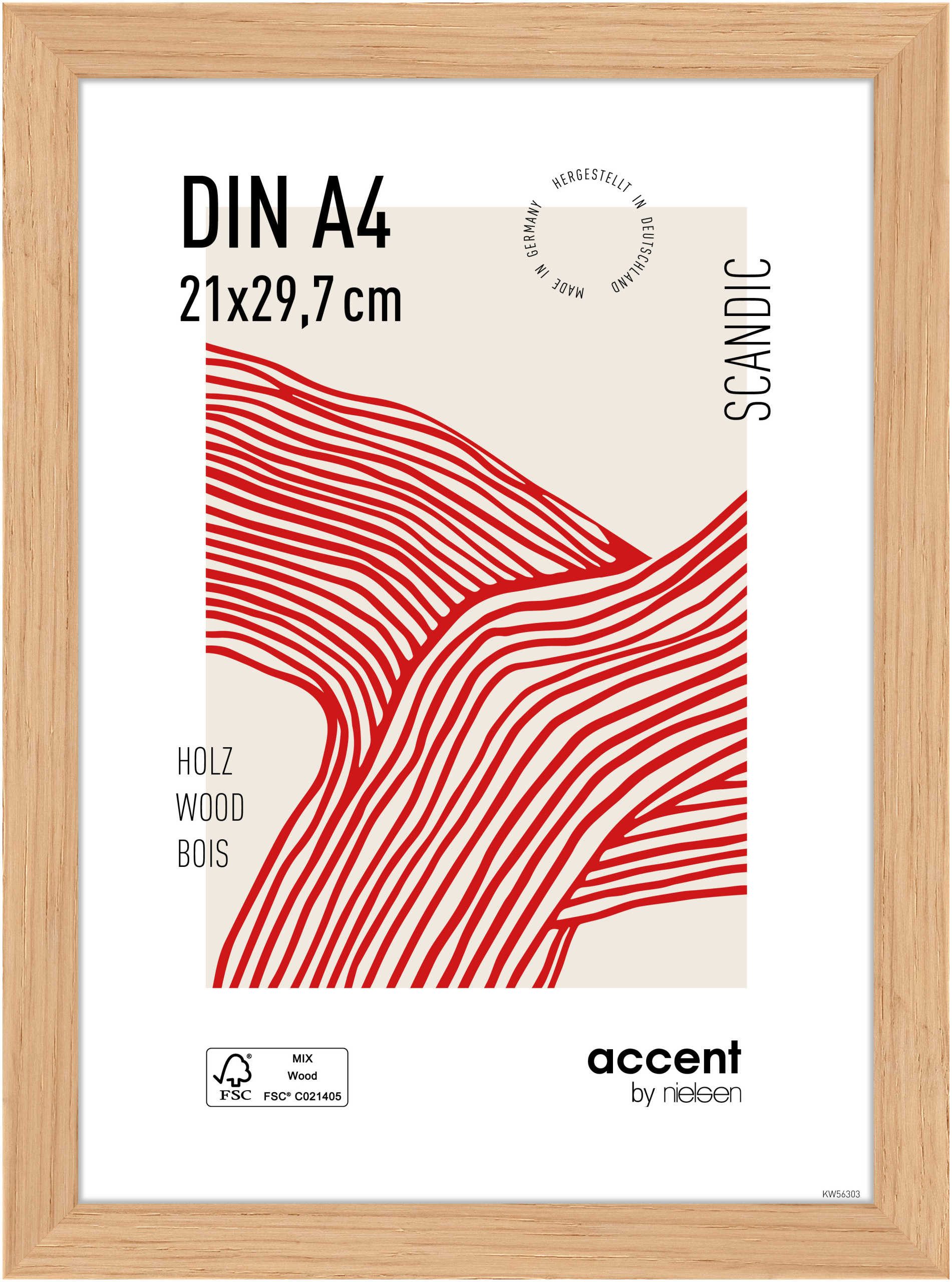 accent by nielsen Bilderrahmen Holz Bilderrahmen Scandic, (1 St)