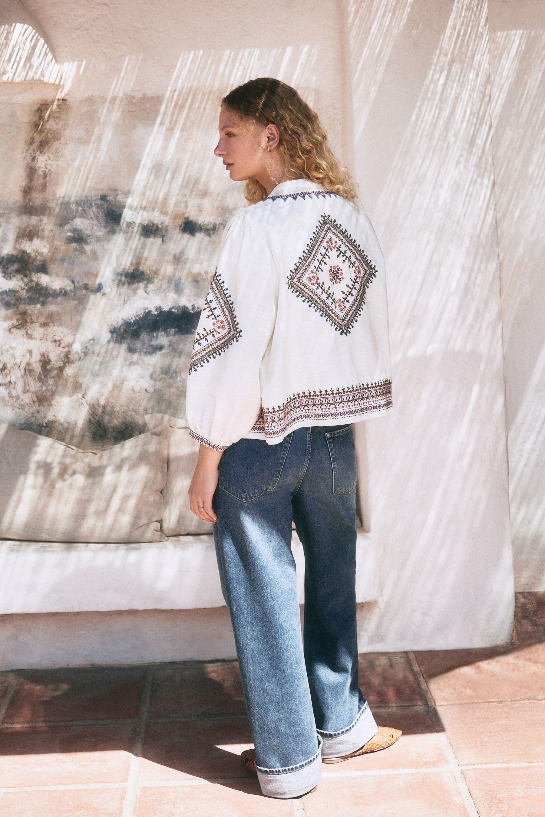 Next Boyfriend-Jeans Boyfriend-Jeans mit Umschlag (1-tlg)
