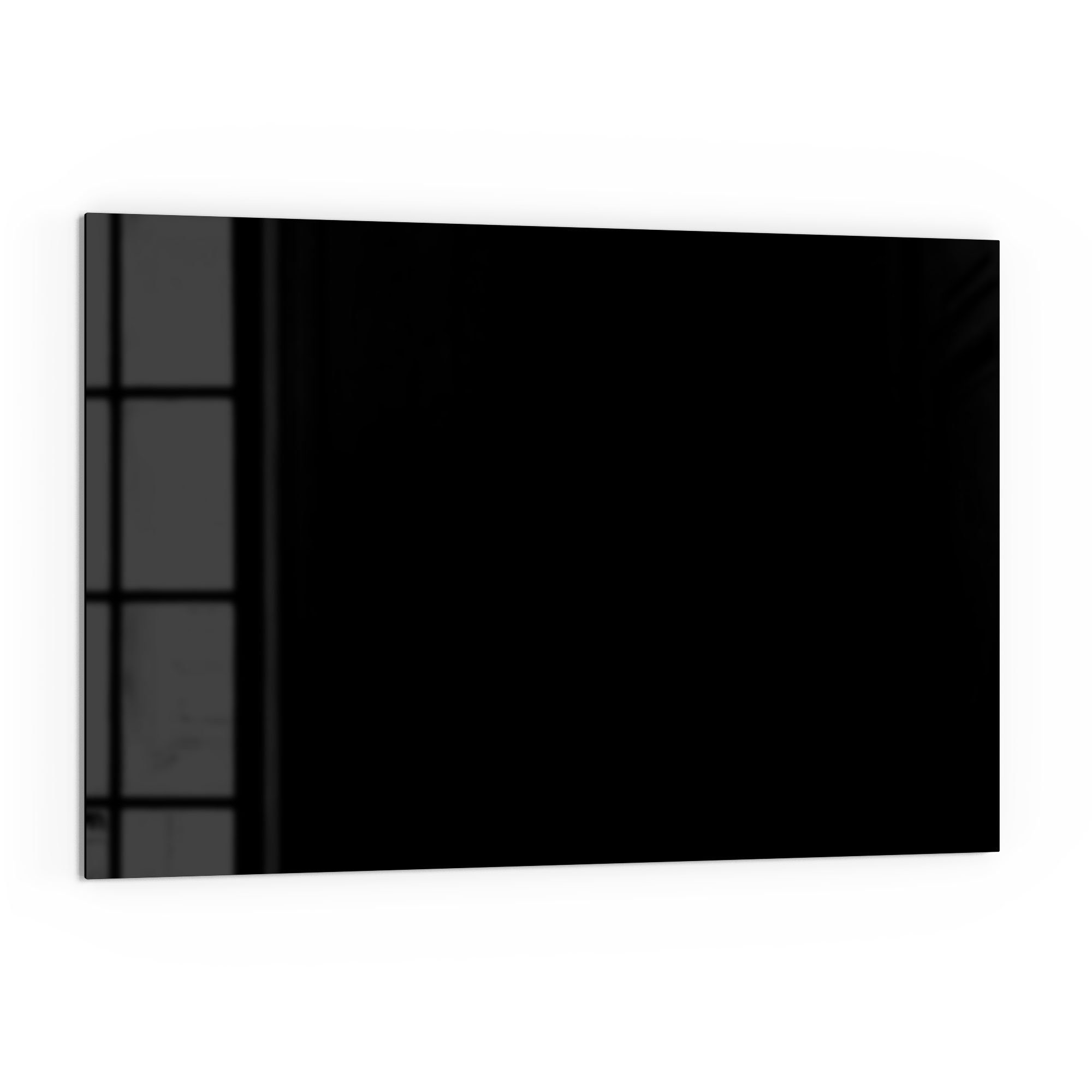 DEQORI Küchenrückwand 'Unifarben - Schwarz', Glas Spritzschutz Badrückwand günstig online kaufen