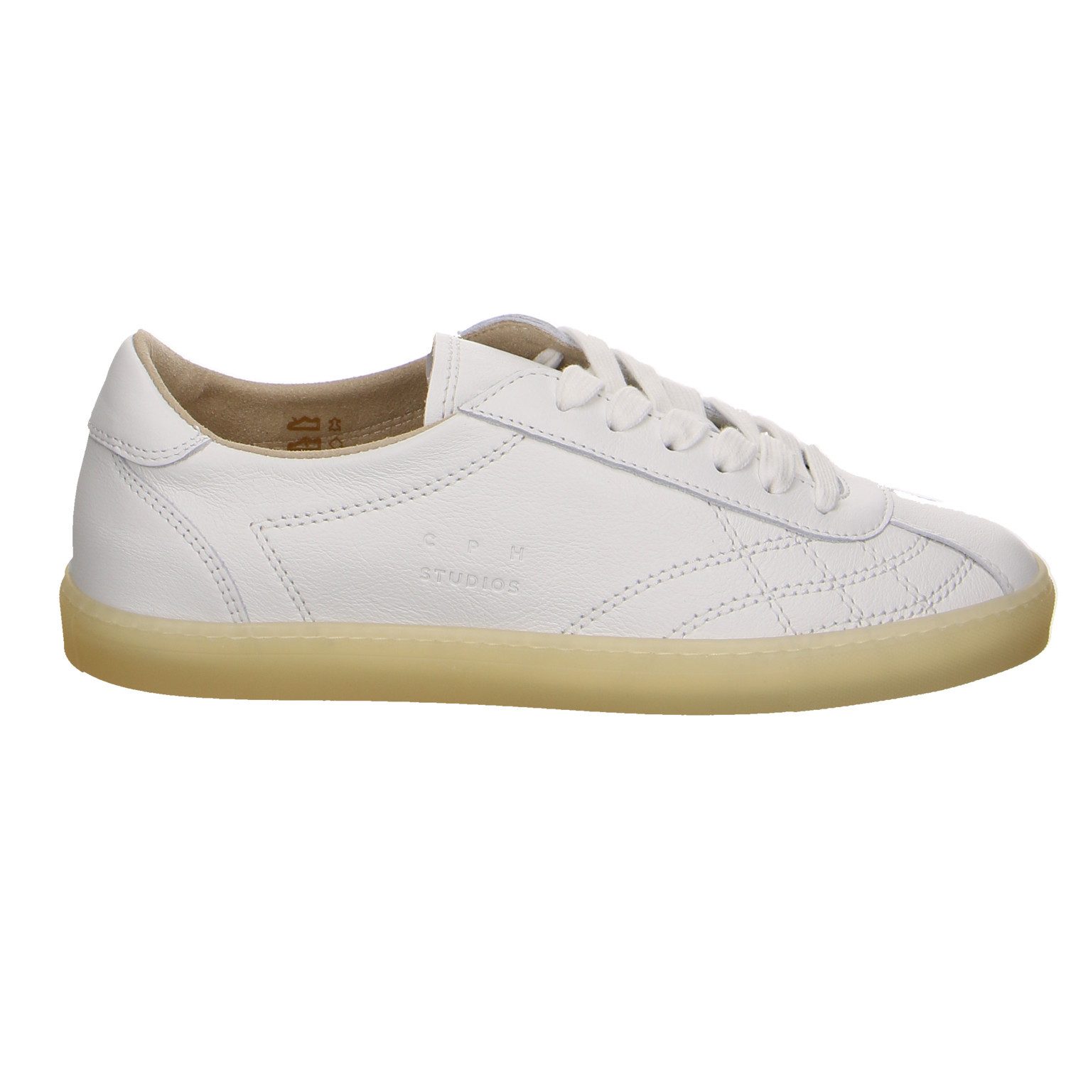 Copenhagen Studios Copenhagen Cph121 White Leder Schnürschuhe weiss Schnürschuh