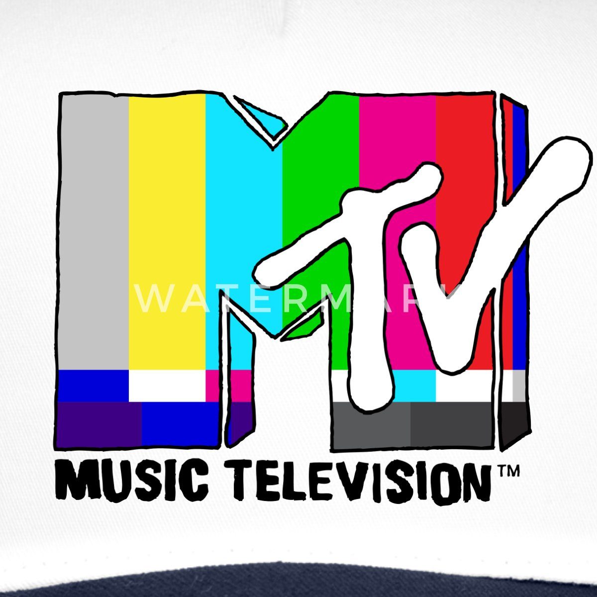 Spreadshirt Trucker Cap MTV Music Television TV-Statik-Logo Trucker Cap (1-St)