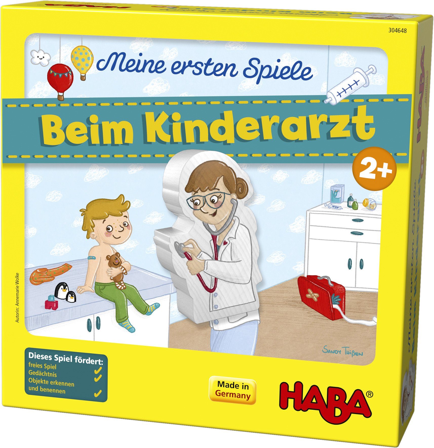 Germany Made - Spiele Holzspielzeug, Beim in Kinderarzt, Spiel, ersten Meine Haba