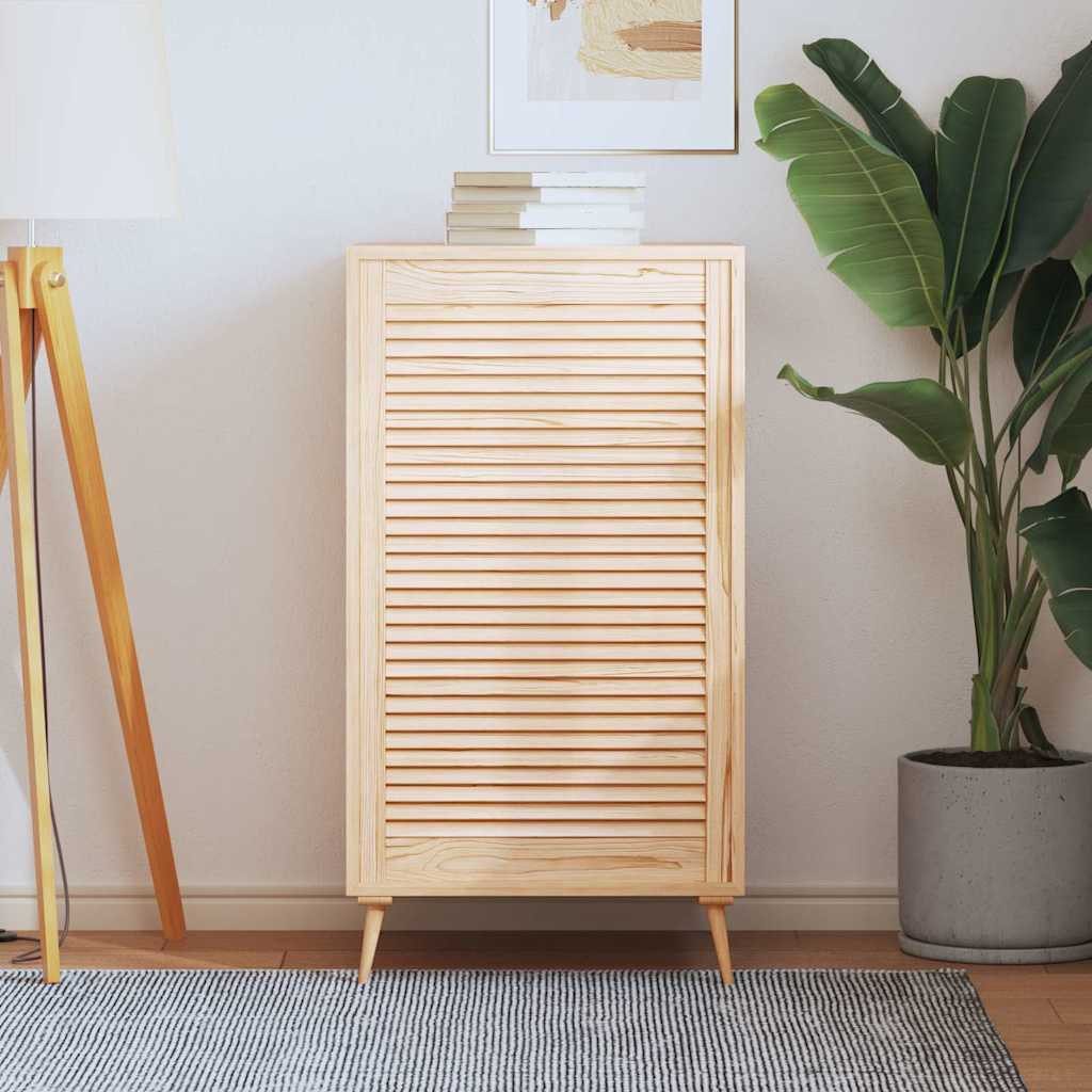 vidaXL Schranktür vidaXL Lamellierte Türen Natur 69 x 49,4 cm Massives Kiefernholz