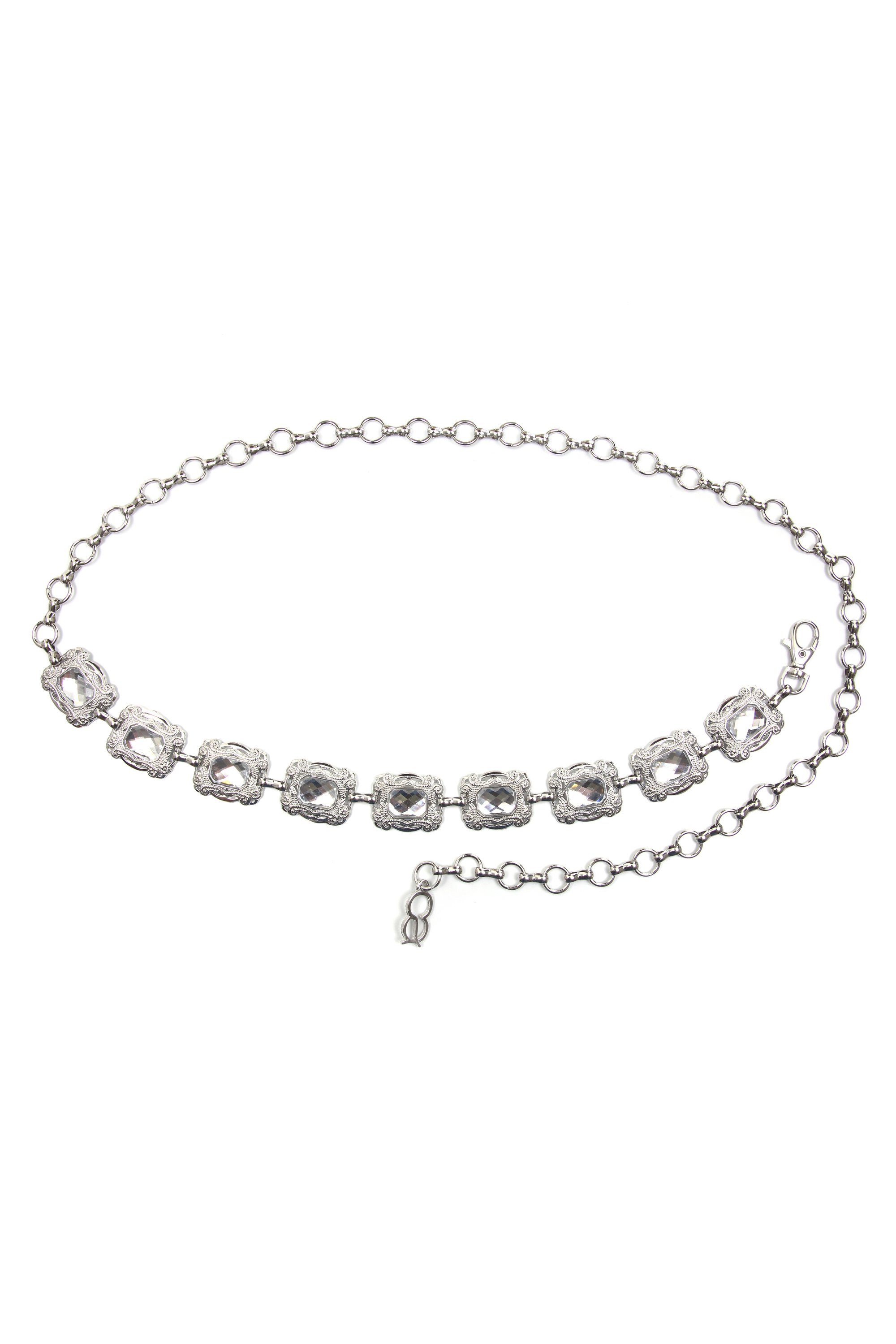 COLLEZIONE ALESSANDRO Kettengürtel Marisa im edlen Design mit großem Strass Stein