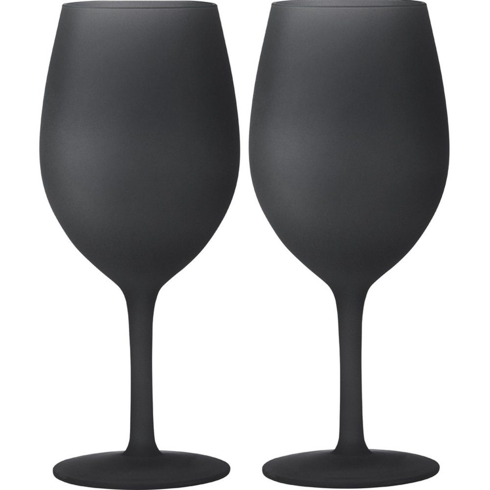 BRUNNER Single Geschirr-Set Set Wineglass Blacksatin (2-tlg), Polycarbonat