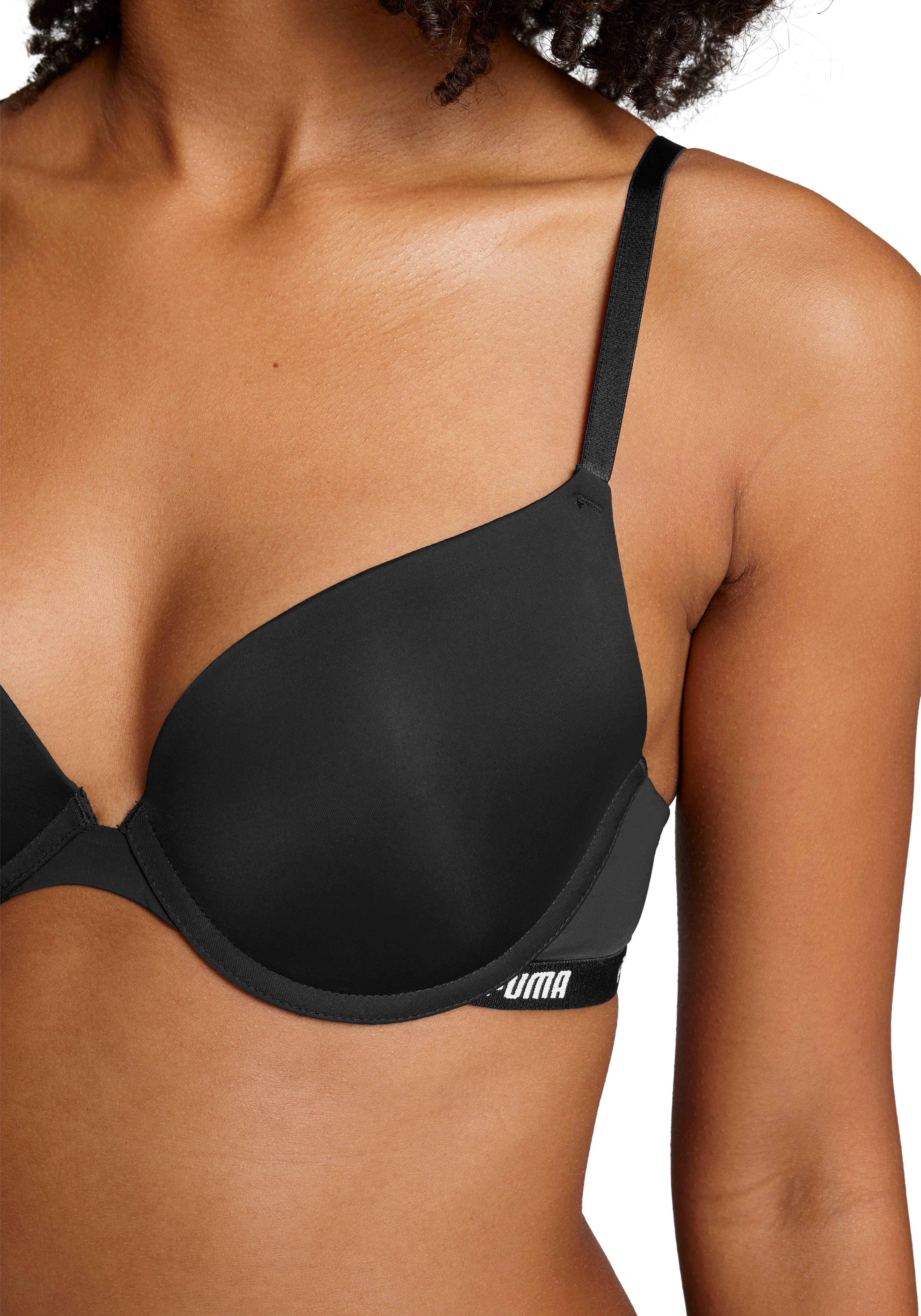 PUMA Push-up-BH PUMA WOMEN PUSHUP BRA 1P HANG mit gepolsterten Cups, mit Bügel