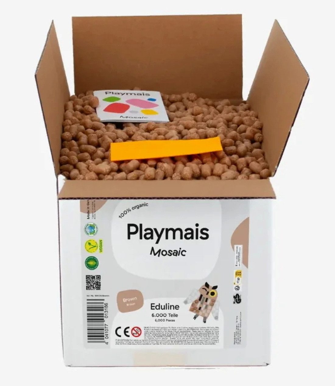 PlayMais Kreativset Bastel Kreativität Eduline Mosaic Refill 6000 braun brown ab 3 Jahren