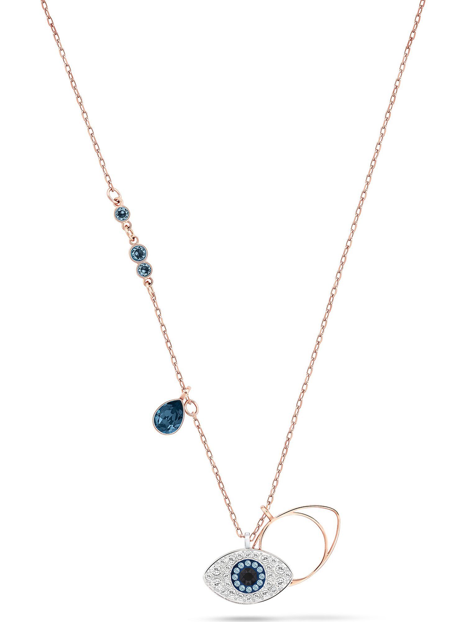 Swarovski Collier Swarovski Damen-Kette Metall Swarovski-Kristall günstig online kaufen