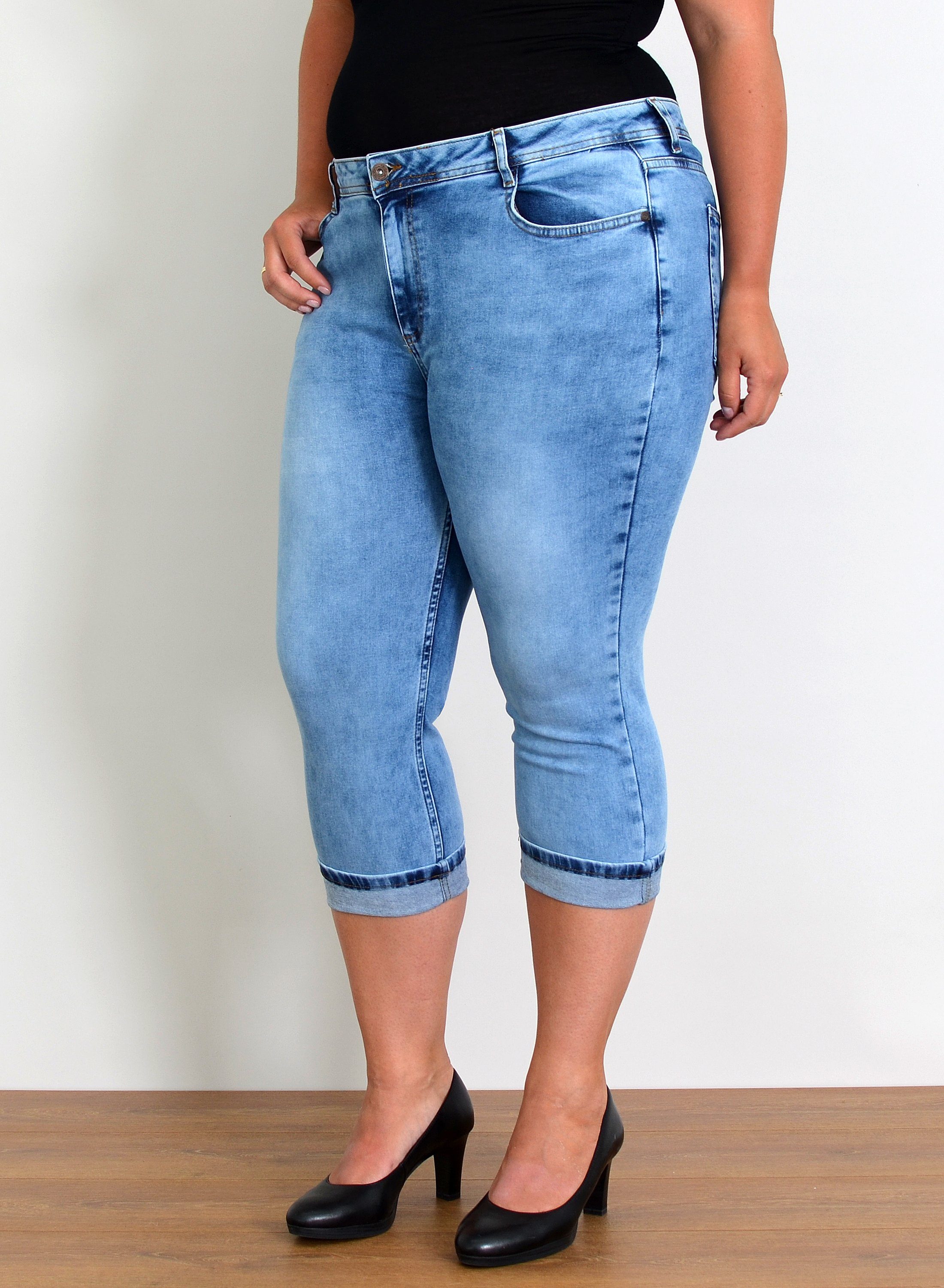 ESRA Caprijeans Capri Jeans Damen High günstig online kaufen
