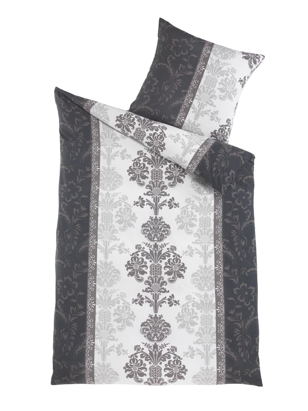 Optidream Bettwäsche Set Mikrofaser 135x200 Polyester Sophie-Schwarz weiss günstig online kaufen