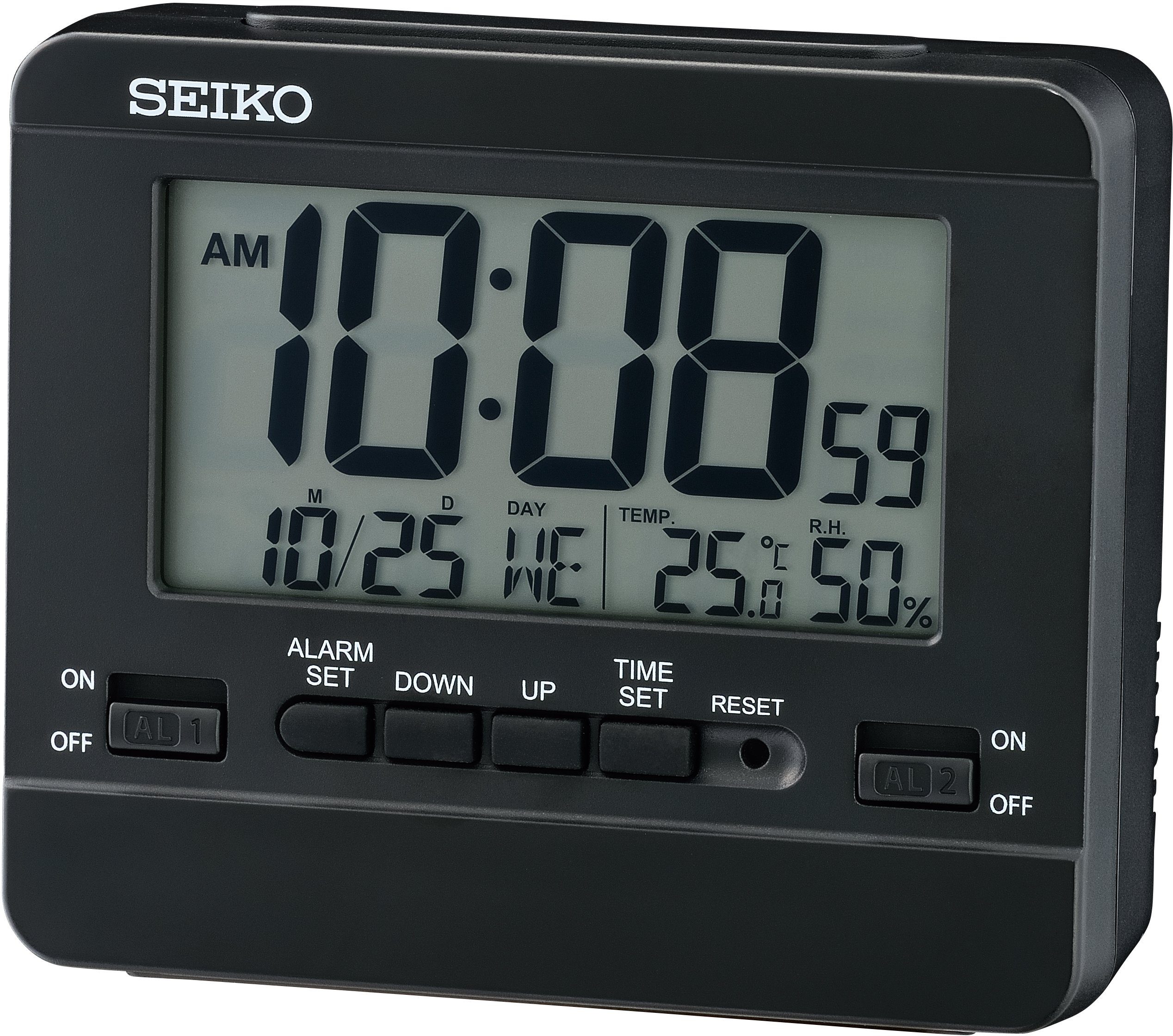 Seiko Quarzwecker QHL086K Digitalwecker, Wecker,Schlafzimmer,Piepalarm,Tag, günstig online kaufen