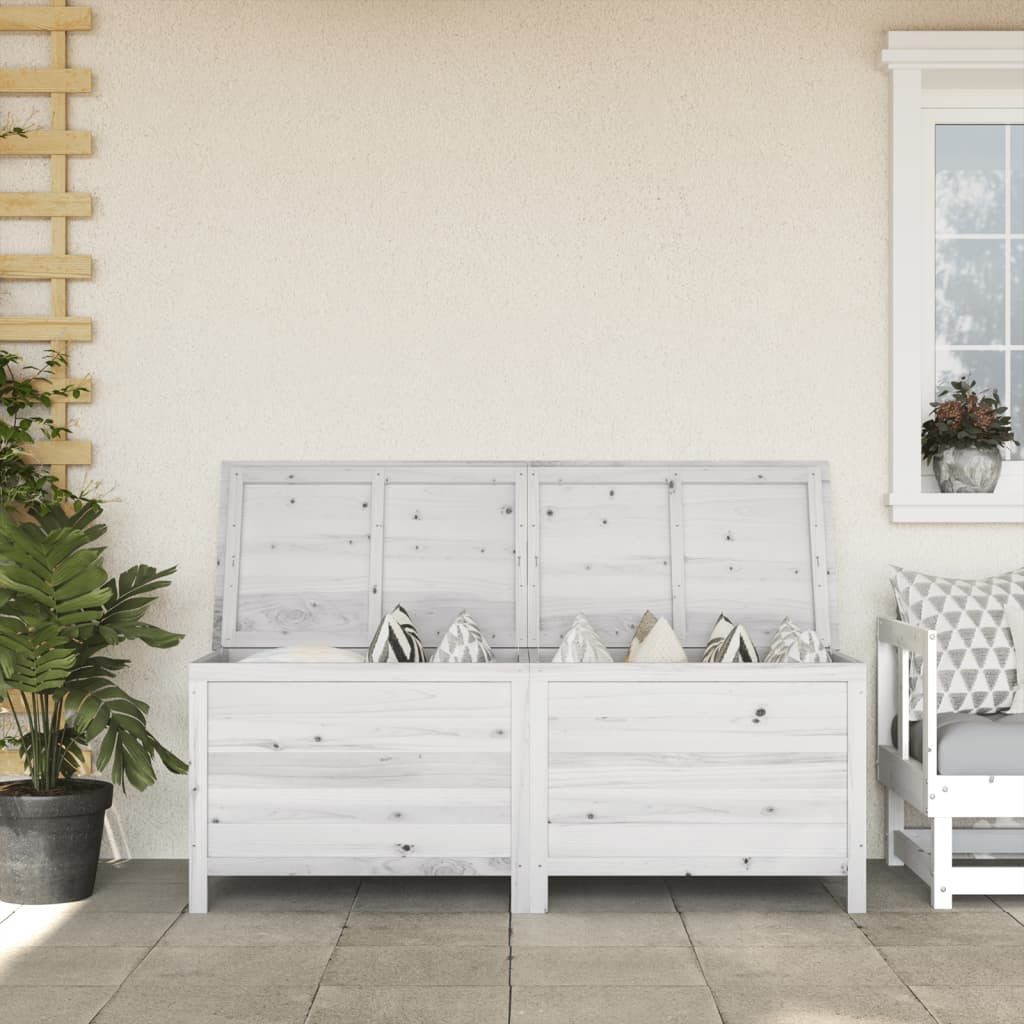 furnicato Gartenbox Gartentruhe Weiß 150x50x56,5 cm günstig online kaufen