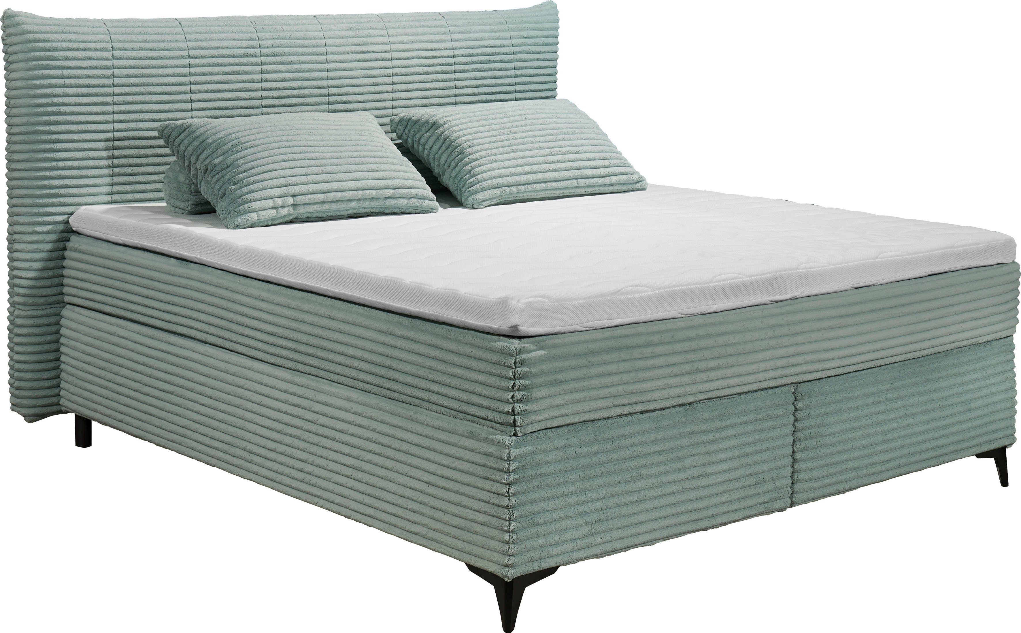 ED EXCITING DESIGN Boxspringbett Seattle, harte günstig online kaufen