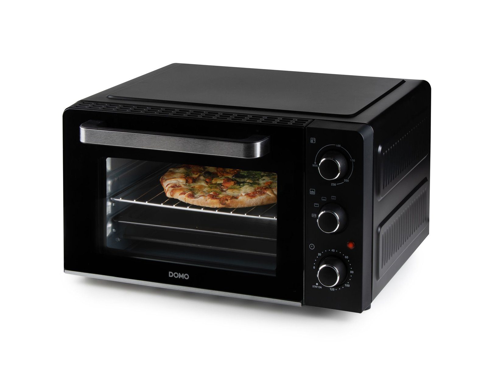Domo Minibackofen, Pizza 28L & Unterhitze Tisch-Backofen Mini-Ofen für Ober Toast Kleiner