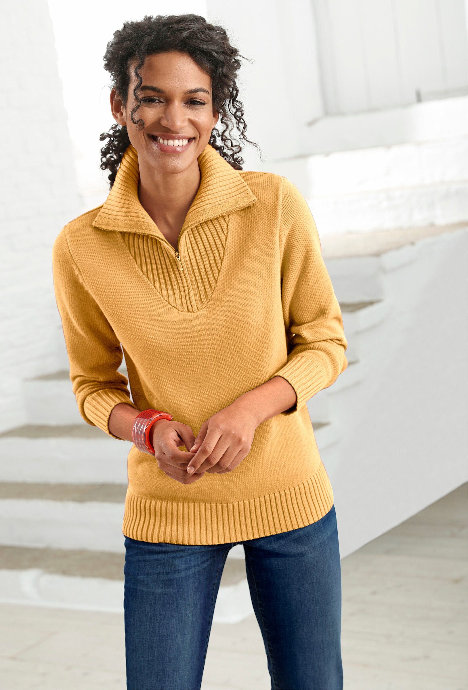 Witt Strickpullover Troyer . günstig online kaufen