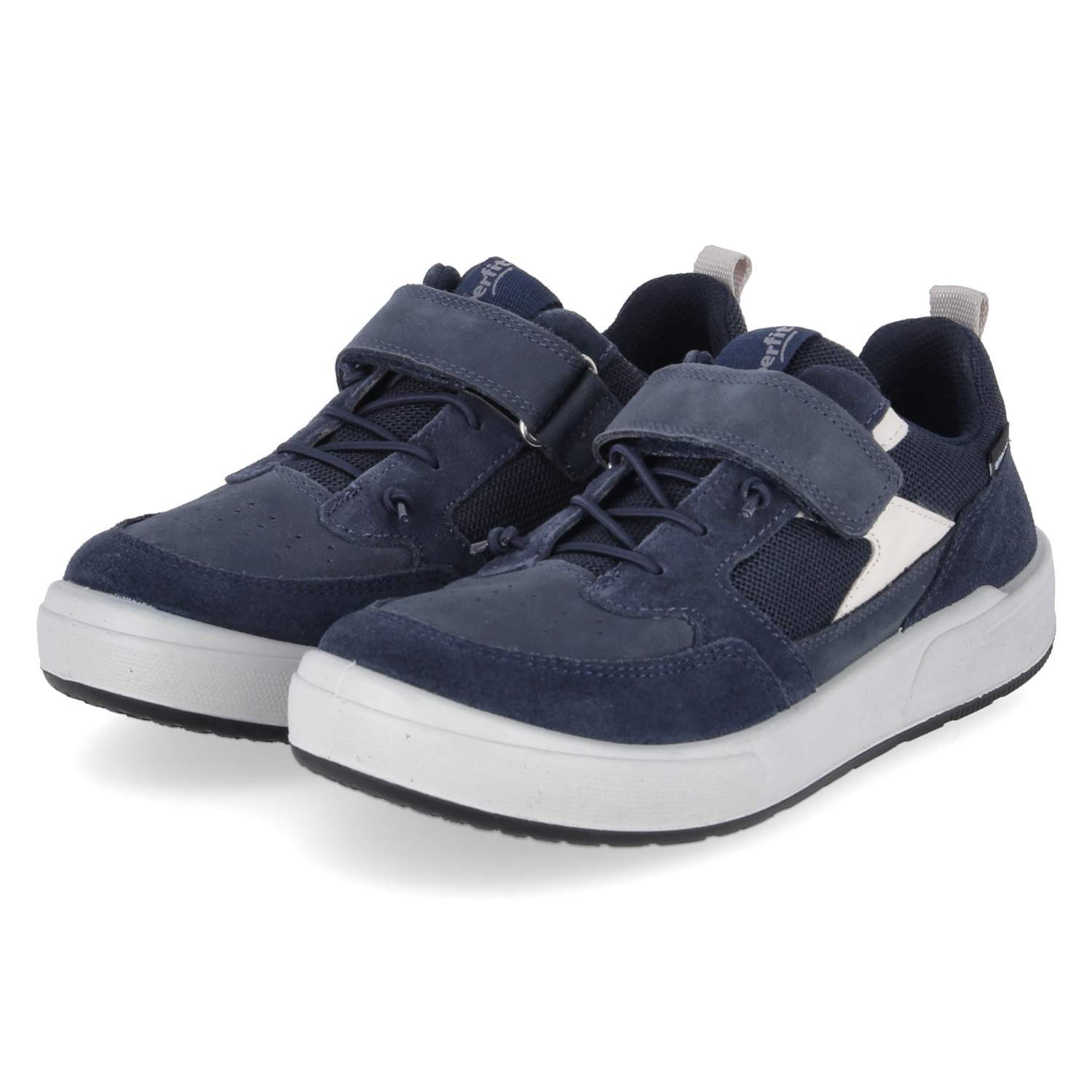 Superfit Superfit 1-100108-8010 Jungen Leder & Textil blue Slipper