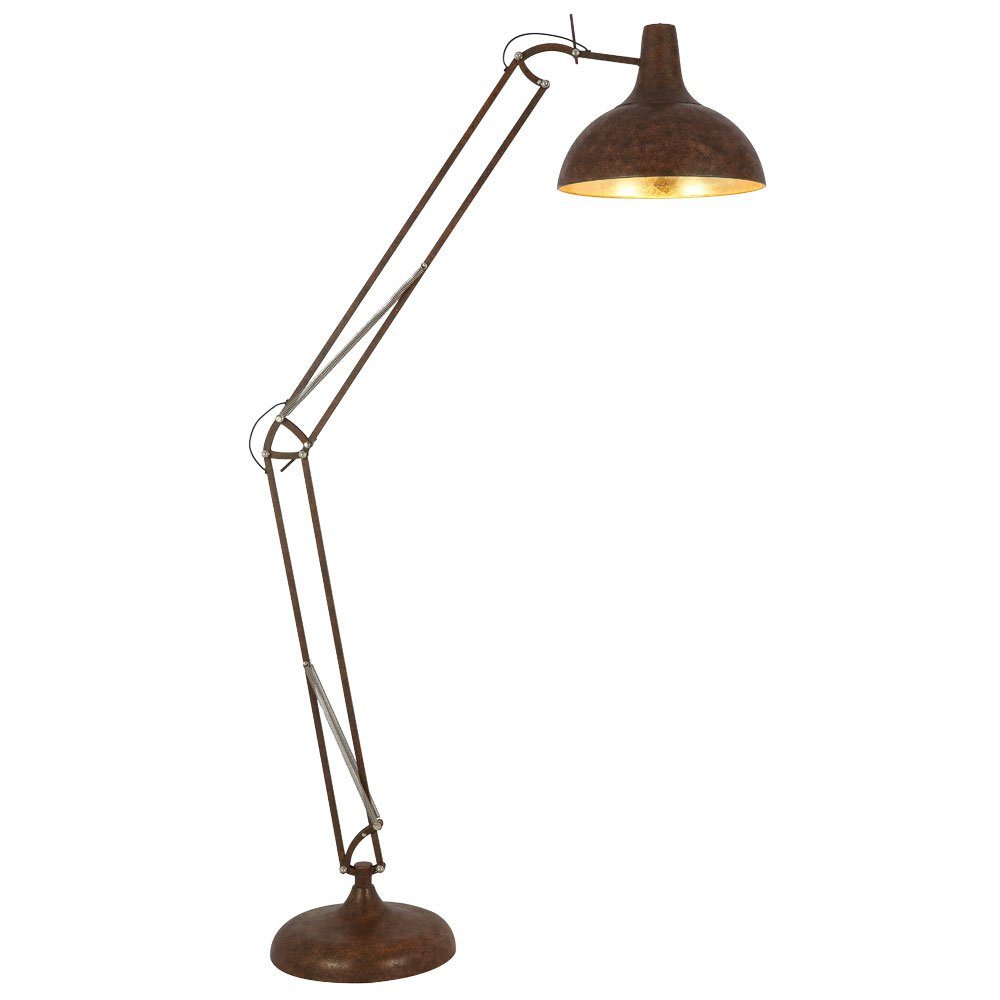 Wohn Leuchtmittel Zimmer Fluter Stehlampe, FERNBEDIENUNG etc-shop inklusive, Farbwechsel, LED rost Steh Decken Warmweiß, Lampe