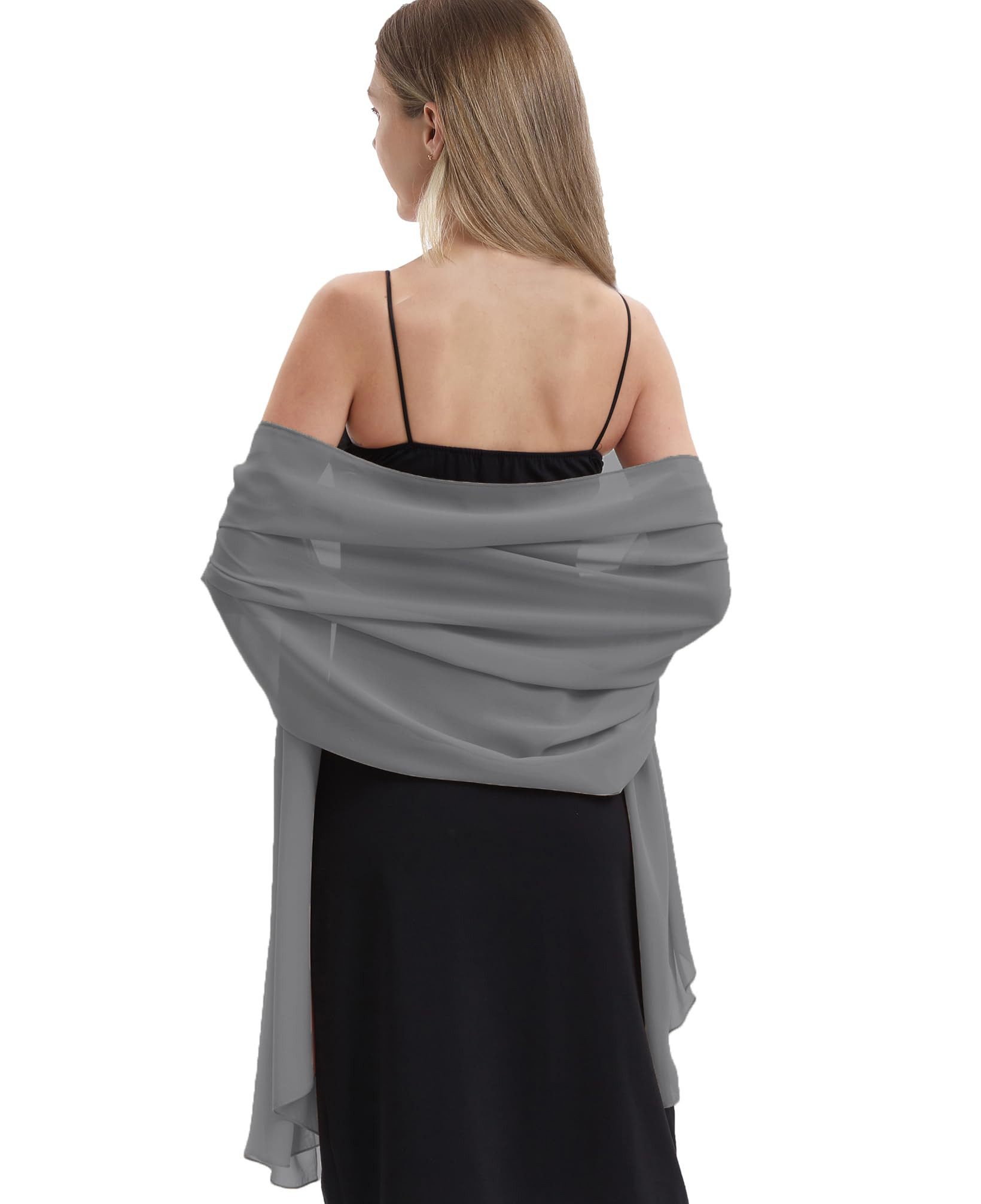 Zaewry Modeschal Damen Schal – Elegante leichte Stola, weich fließend, (1-St), ideal für Abendkleid, Hochzeit & festliche Anlässe