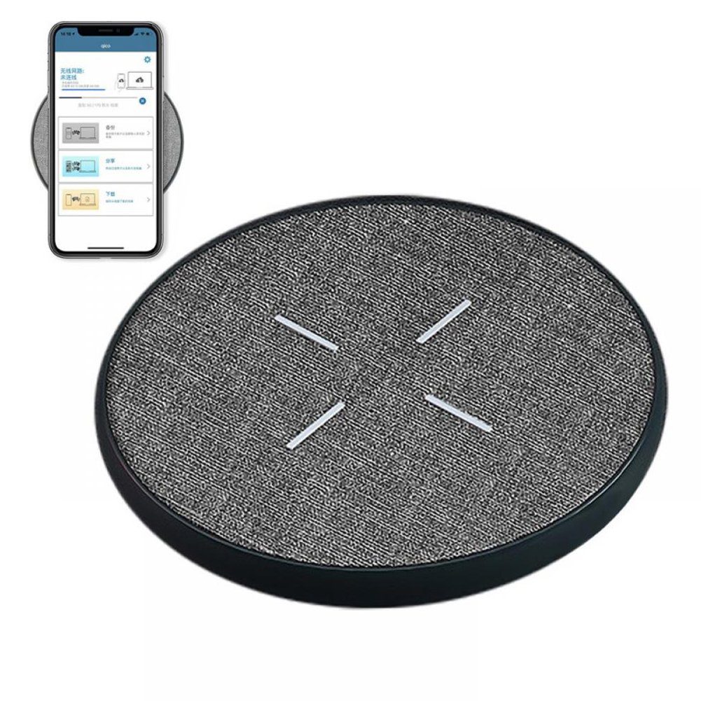 Bolwins L47C Wireless Charger Ladegerät Ladestation Drahtlos Video Übertragung Wireless Charger (2000 mA, Packung, 1-tlg., Drahtlose Ladestation mit automatischer PC-Datensicherung, Kabelloses Backup beim Laden)