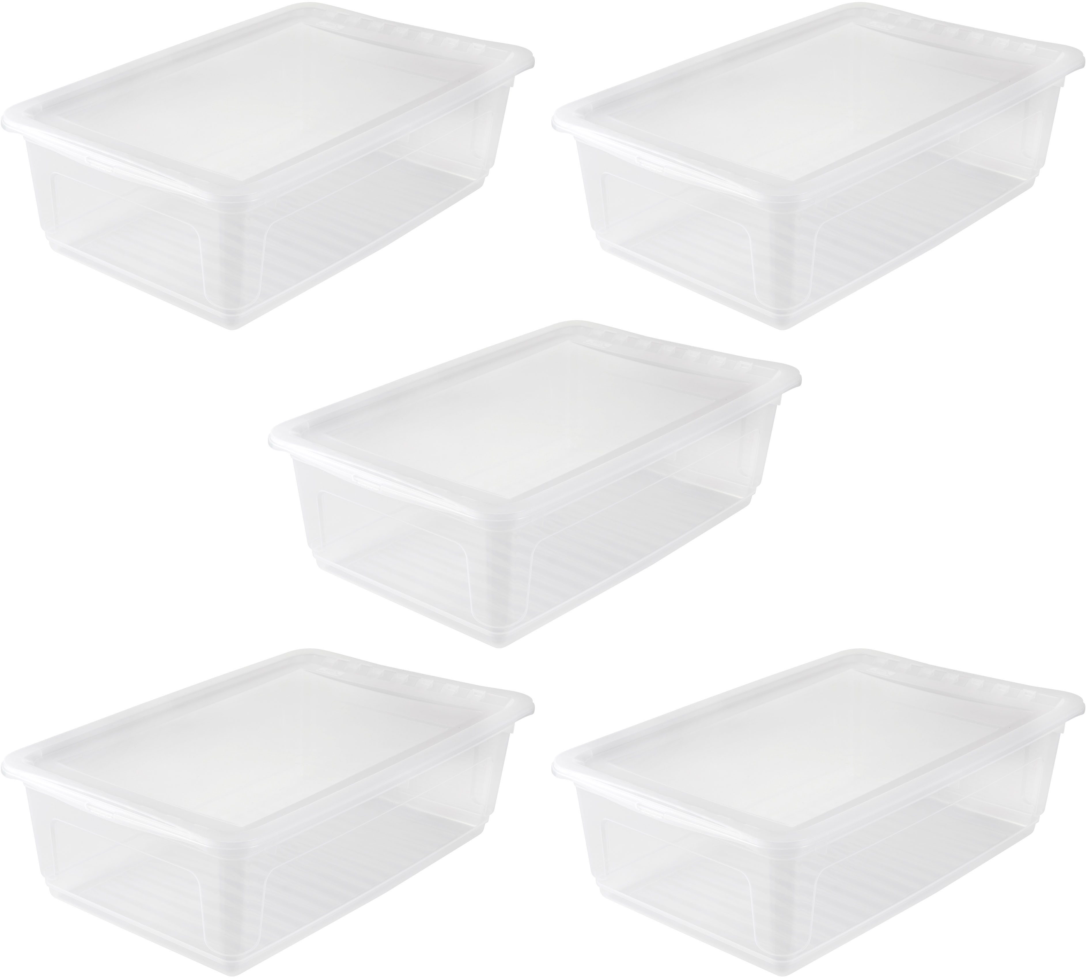 keeeper Aufbewahrungsbox bea, 5er Set, mit Air Control-System 30L, 59 x 39 x 18 cm (Set, 5 St), Air-Control-System, stapelbar