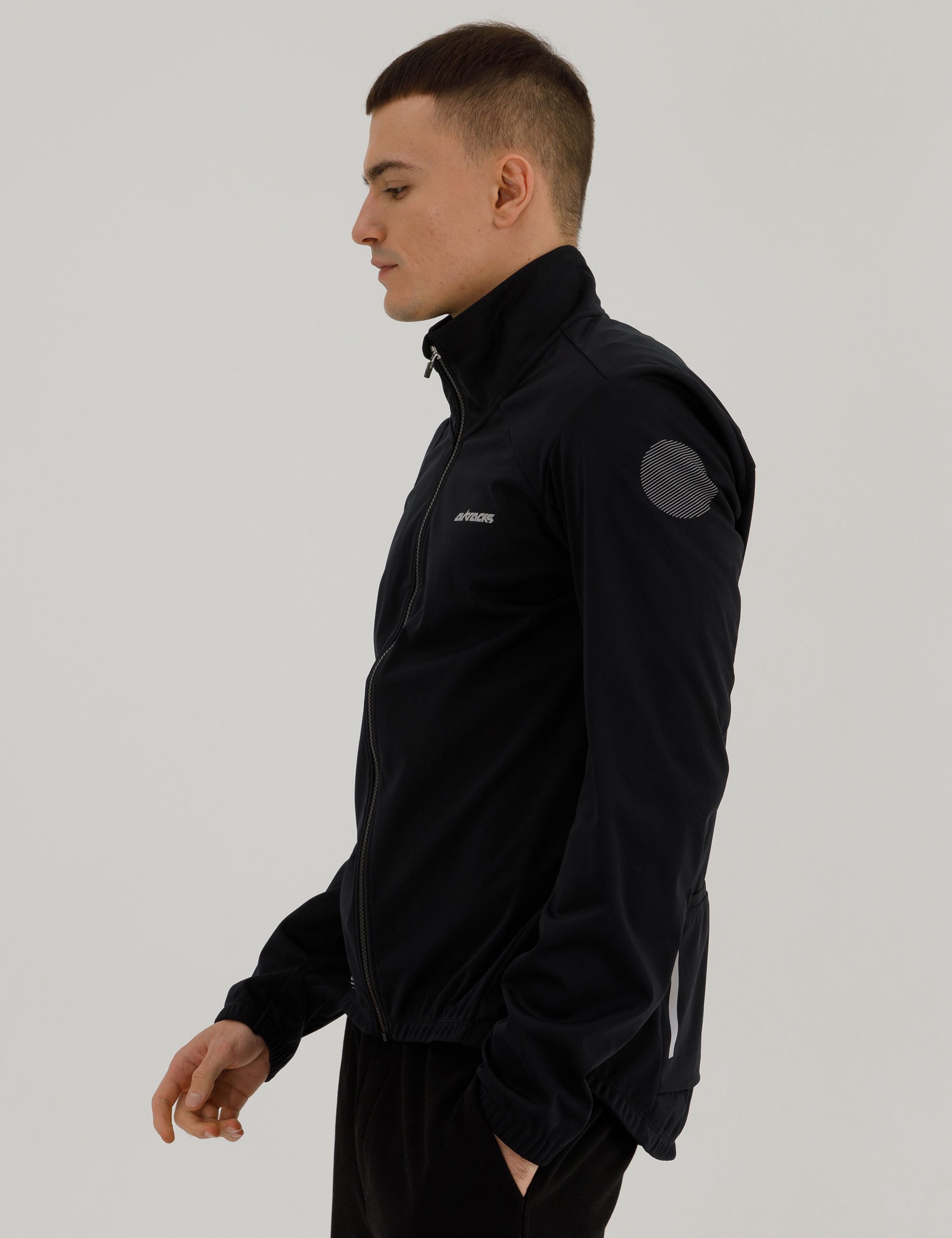 Airtracks Fahrradjacke Herren Winter Thermo Softshell Fahrradjacke Advance Line (Softshell - Wind und Wasserdicht, Funktions Jacke) für die kalte Jahreszeit Her – Bild 2 von 5