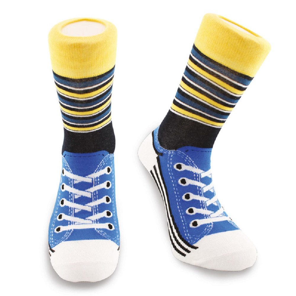 Winkee Socken Sneaker (Freizeit Strümpfe, 1-Paar, Turnschuh-Motiv) günstig online kaufen