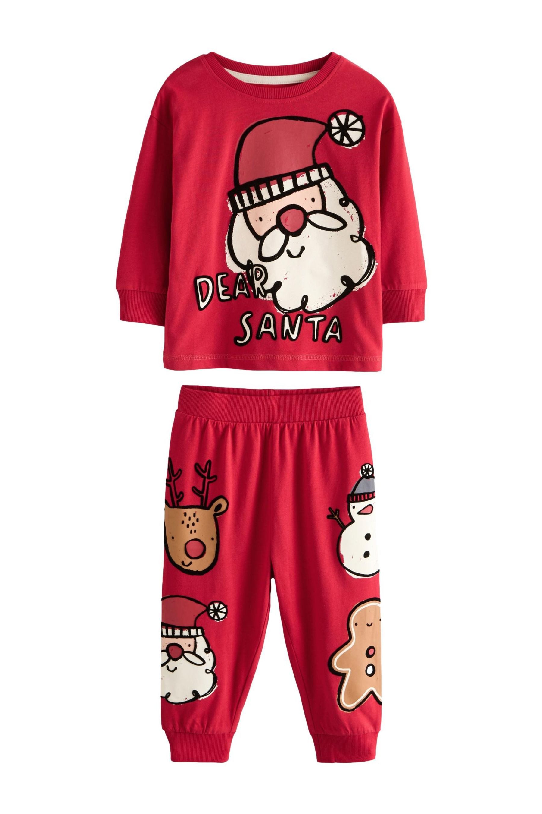 Pyjama Weihnachtlicher Schlafanzug aus 100 % Baumwolle