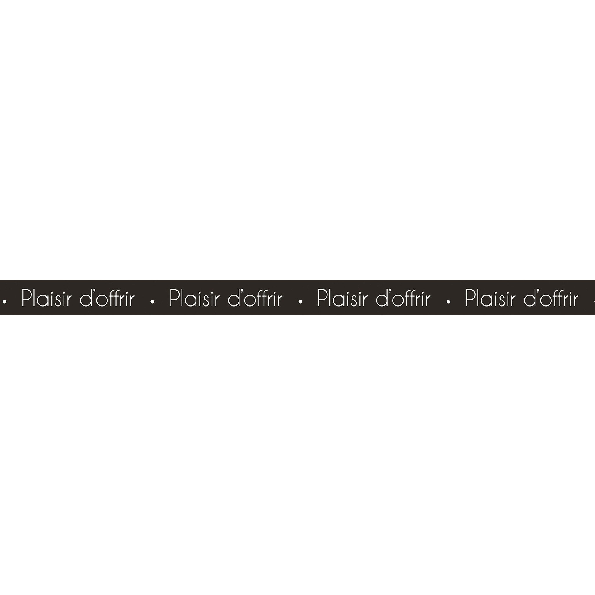 CLAIREFONTAINE Geschenkband Geschenkband 250mx10mm Beschriftung Plaisir d'offrir 602129C, Geschenkband