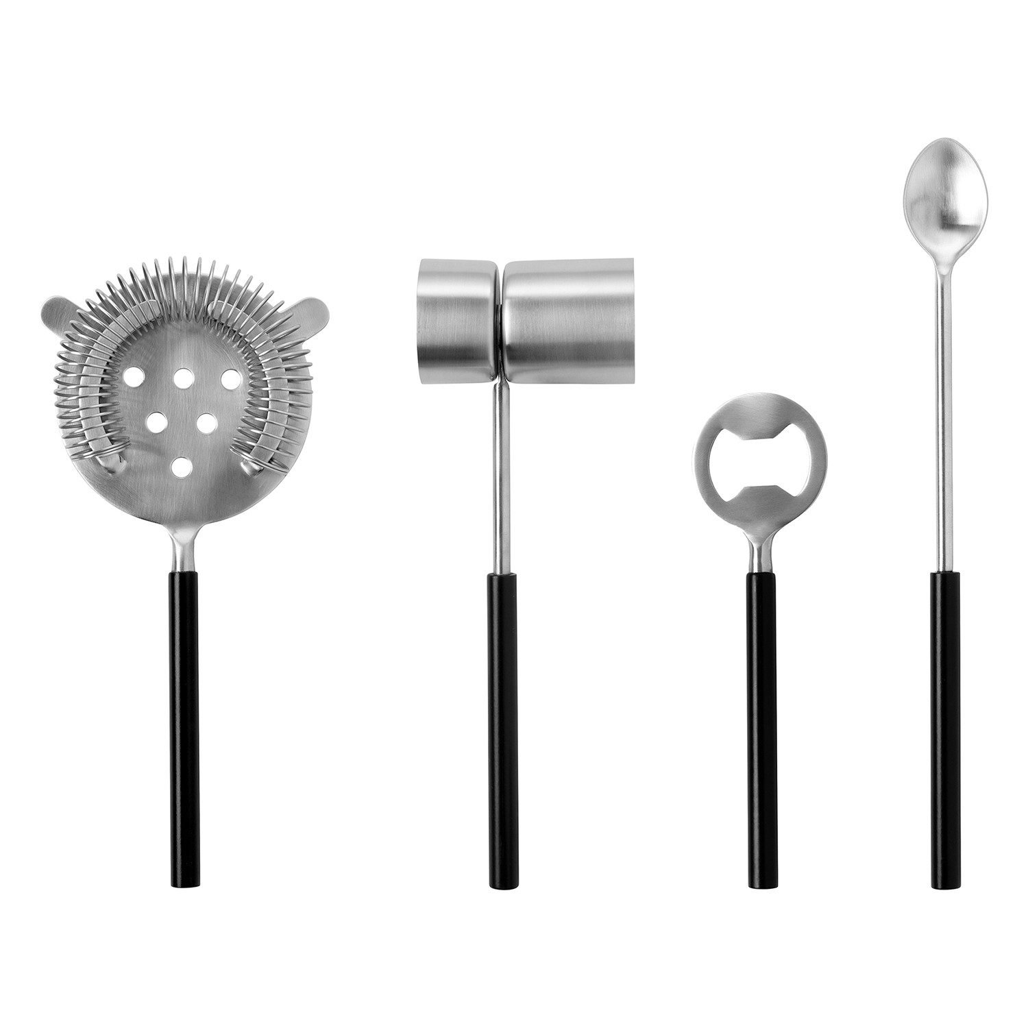 Fink Studio Cocktail-Set ALL IN ONE Barzubehör - schwarz - Edelstahl - H. 38,5cm - Cocktail, (1x Barzubehör, Bar-Accessoires - Bartools - Barbedarf - Shaker-Set), Shaker-Set Bar-Accessoires: Bartools & Barbedarf für Profis