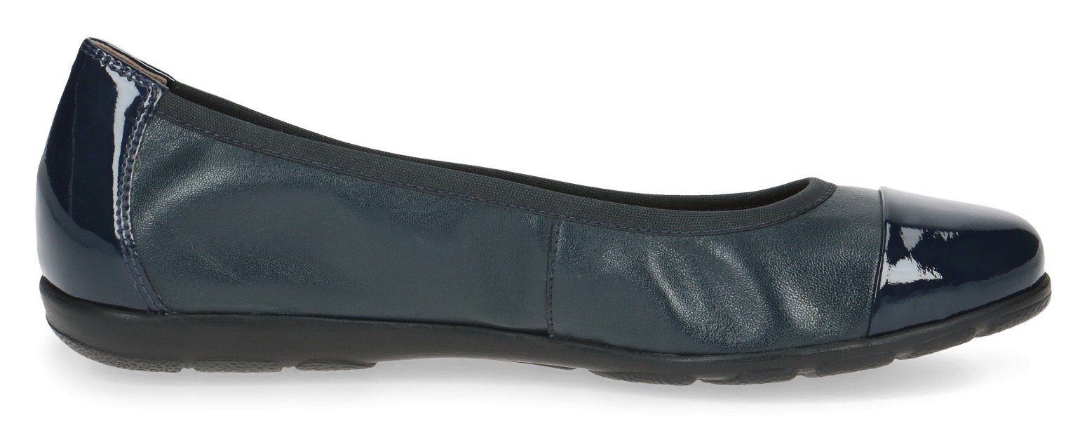 Caprice Ballerina Loafer, Slipper, Festtags Schuh mit Lack-Details