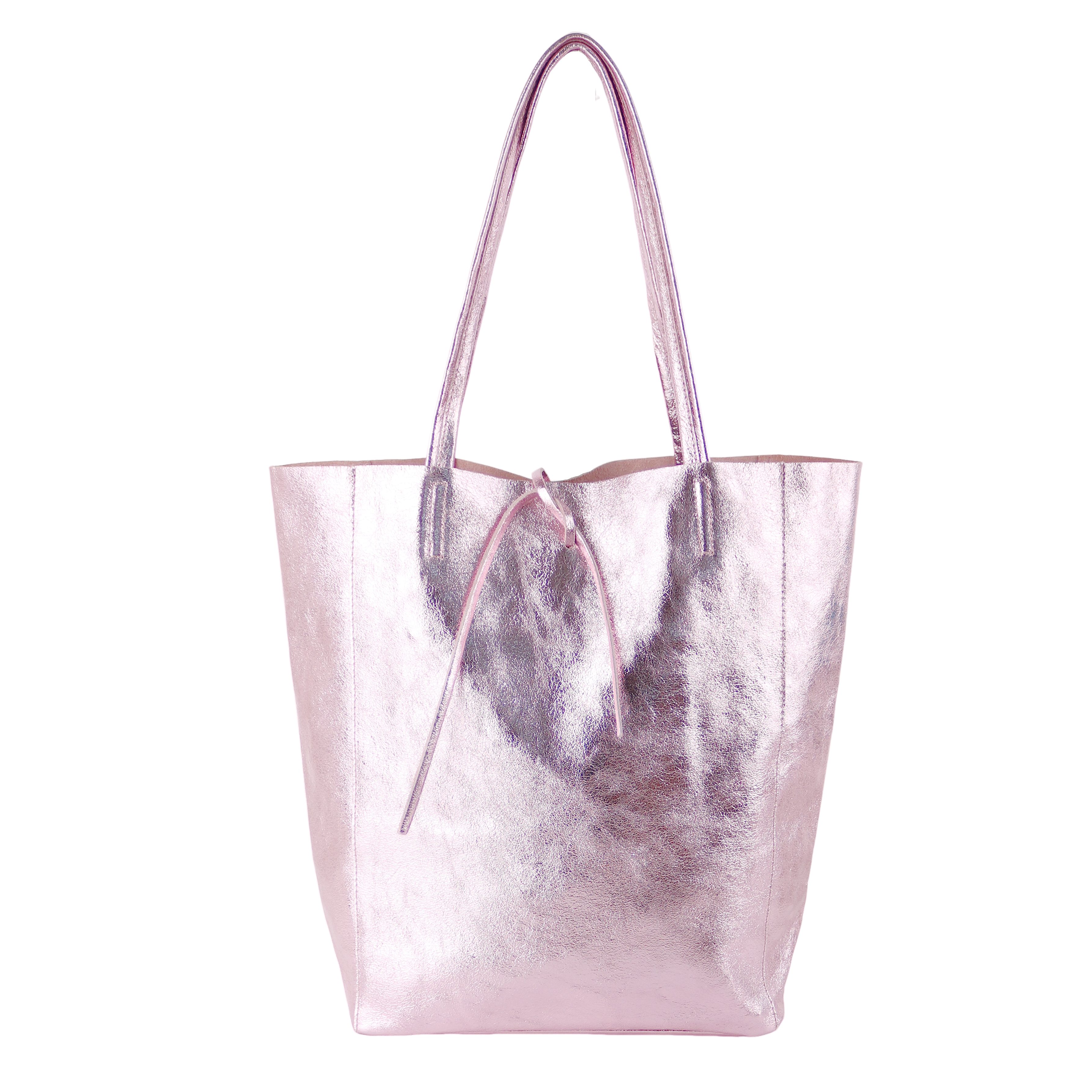 Shopper aus Echtleder, Made in Italy, Henkeltasche Tasche