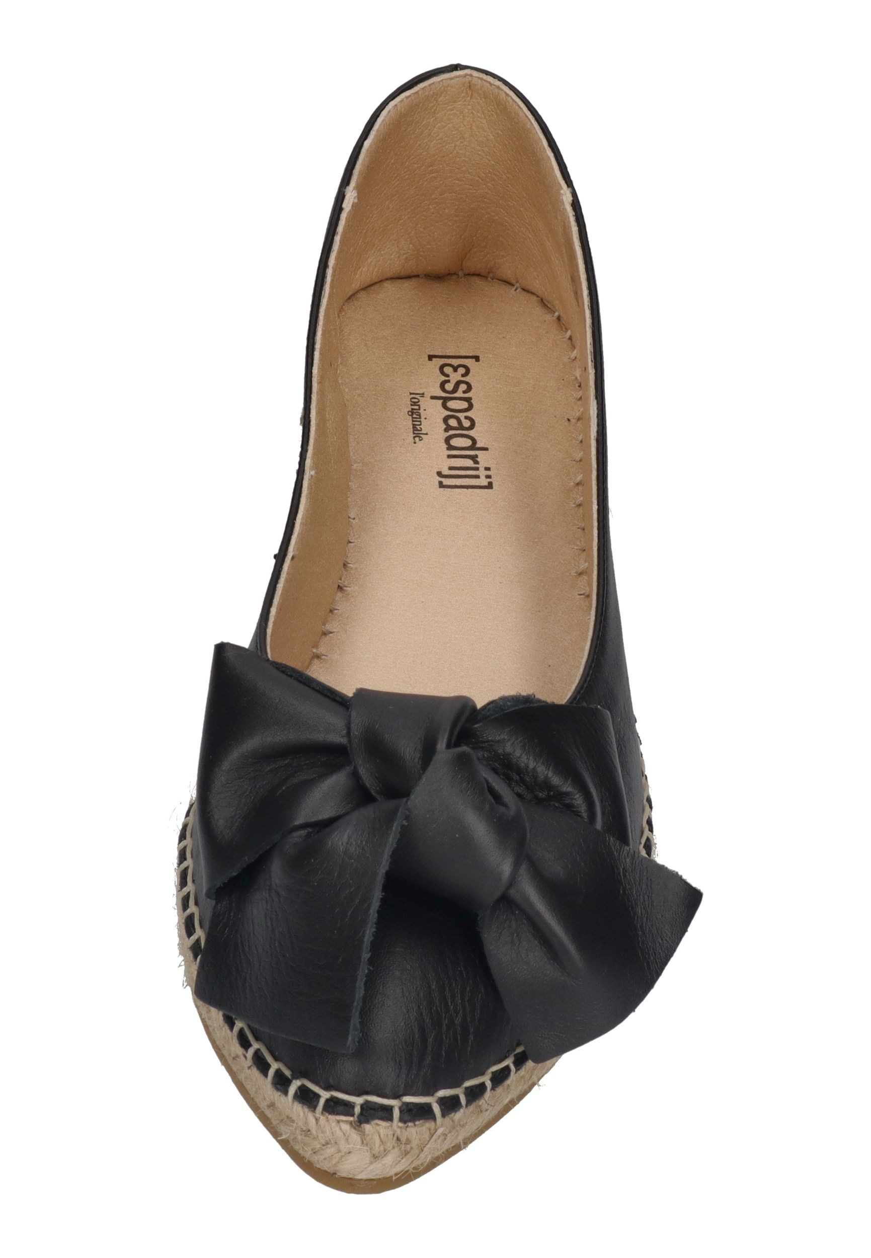 espadrij l´originale BALLERINE BOW CUIR Espadrille Noir
