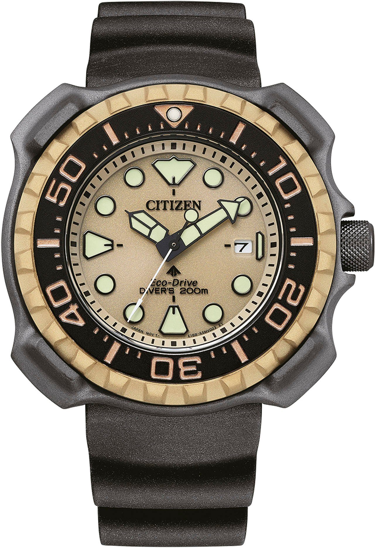 Citizen Taucheruhr BN0226-10P, Armbanduhr, Herrenuhr, Solar, bis 20 bar wasserdicht, Datum