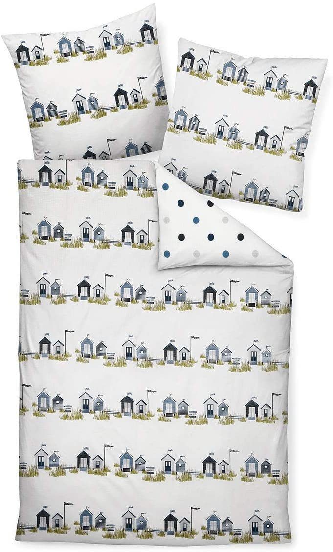 Janine Bettwäsche mako satin 135x200 maritime Strandhaus sale Geschenke Frü günstig online kaufen