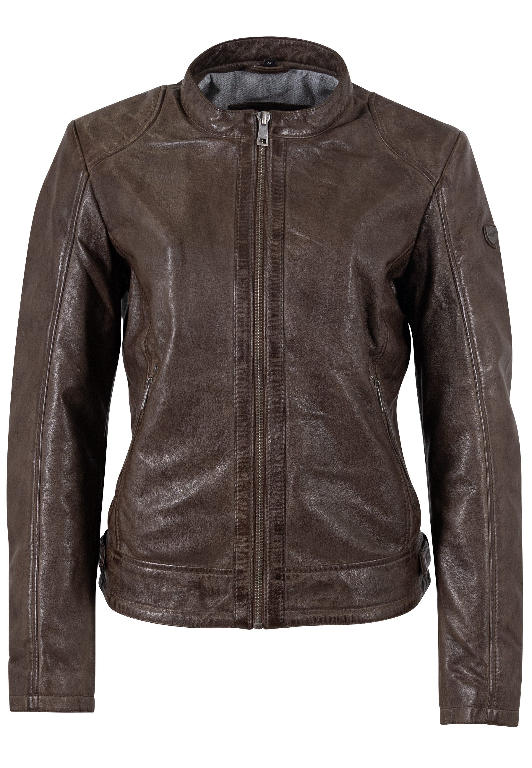 Mauritius Lederjacke MWYouvie mit Stehkragen günstig online kaufen