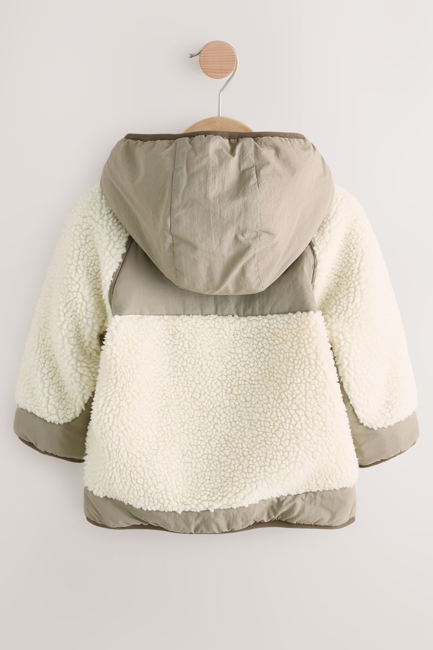Next Fleecejacke Borg-Jacke in Blockfarben (1-St) günstig online kaufen
