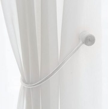 Raffhalter 4 Stück Magnetische Vorhangbänder Vorhangclips Seilvorhangclips, Fivejoy, (4-tlg), Für Stoffe und Vorhänge
