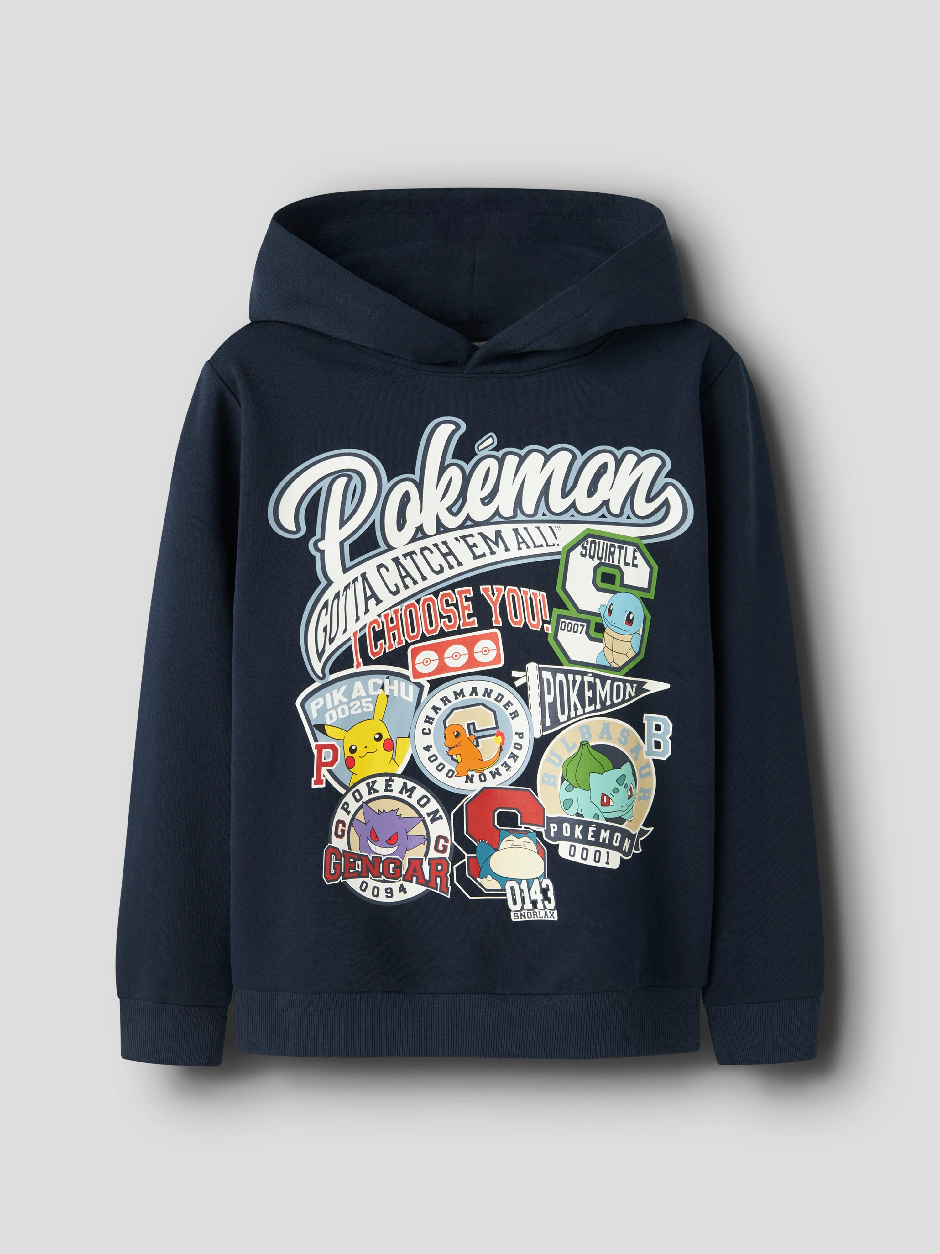 Name It Kapuzensweatshirt NKMJIM POKEMON NREG SWE WH BRU NOOS SKY Baumwollmischung, regular fit, Pokemon Druck