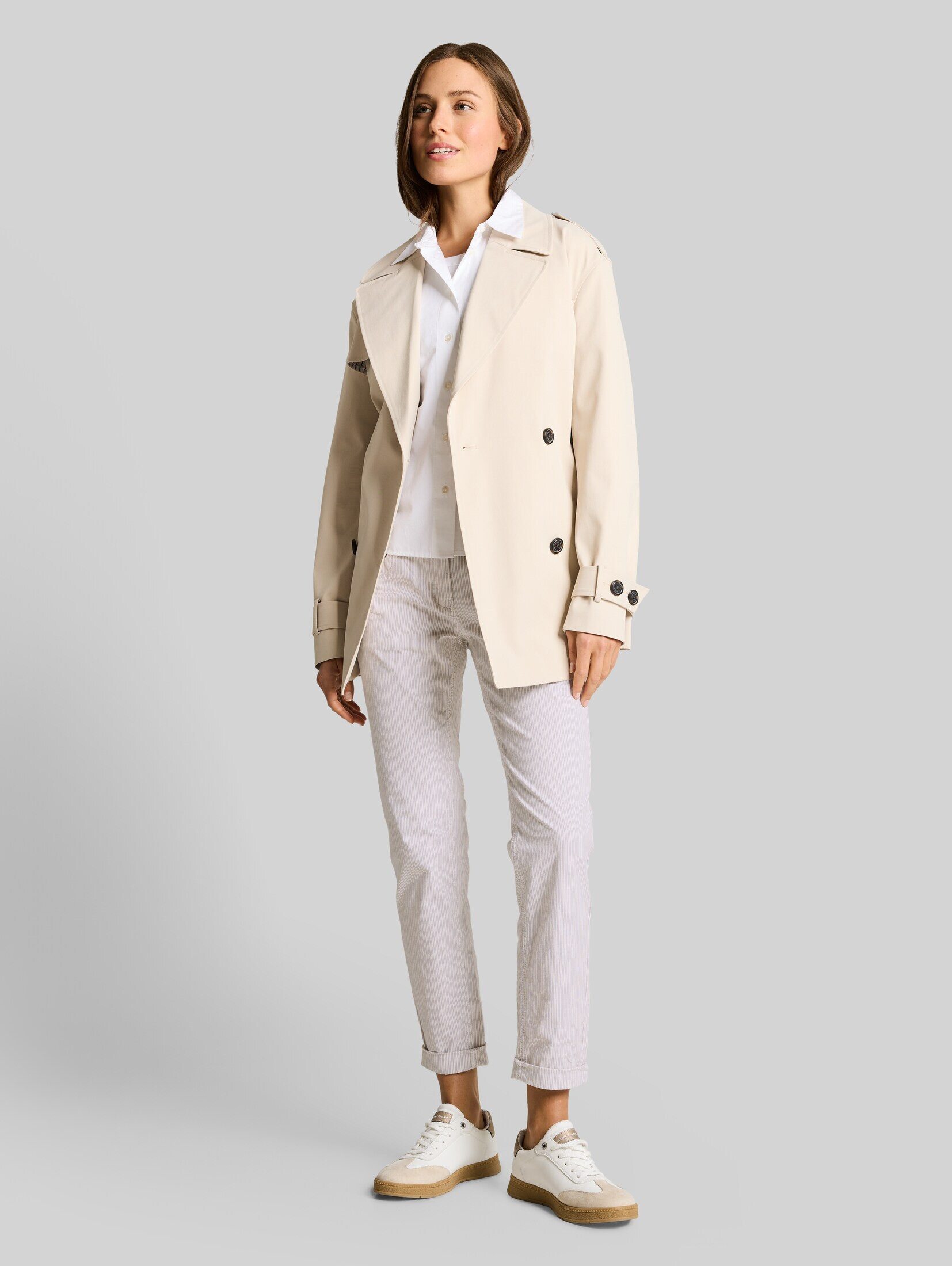 TOM TAILOR 7/8-Hose Hosen & Chino Tapered Relaxed Hose mit Streifenmuster