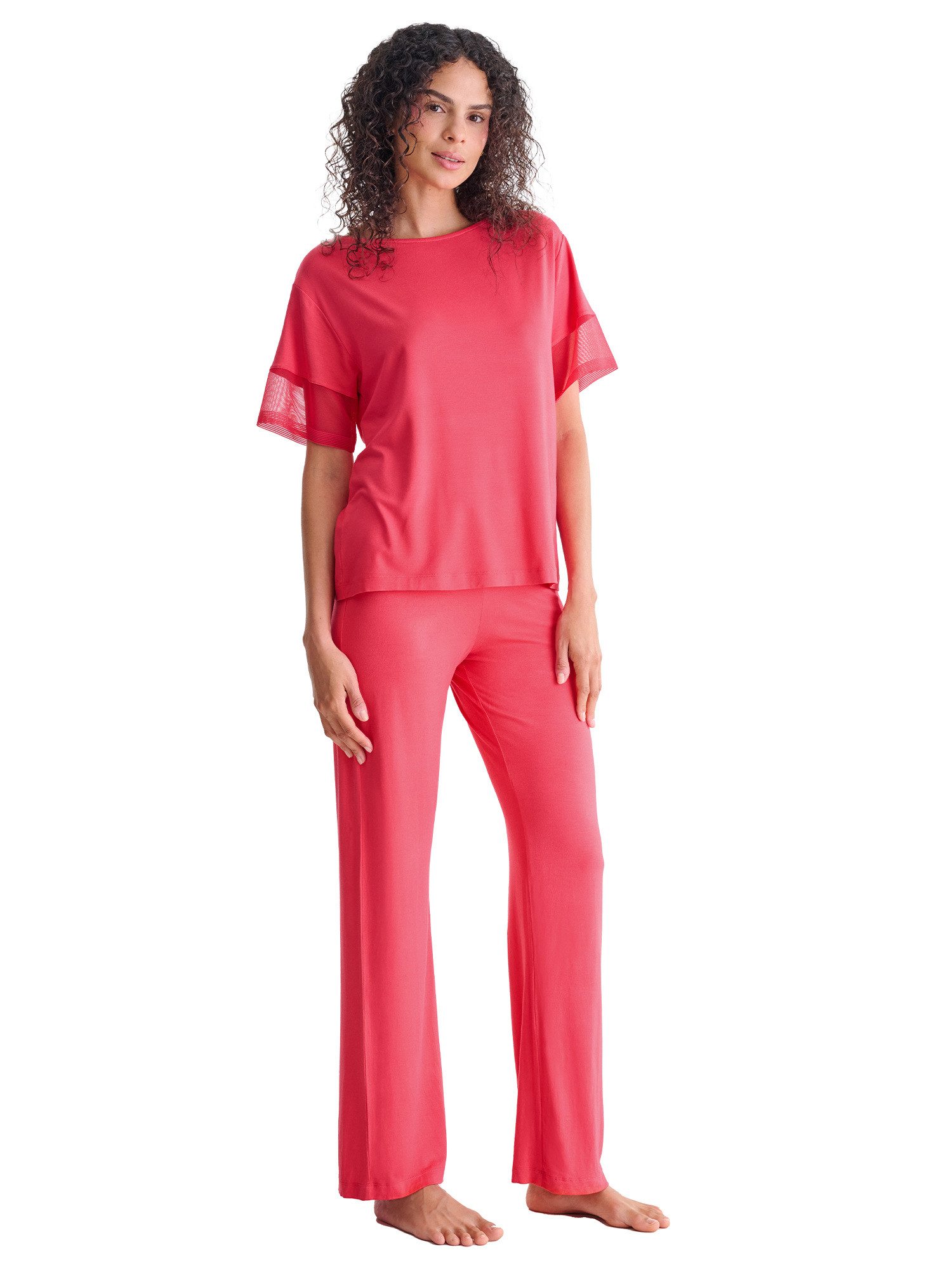 Pyjama Pyjama lange Hose, Shirt kurzarm Sia