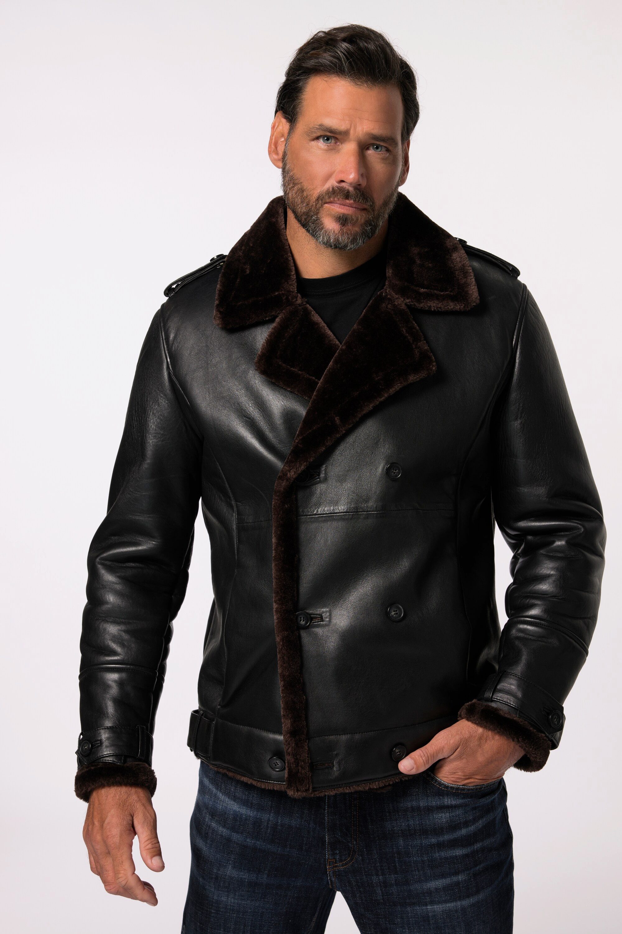 JP1880 Lederjacke JP 1880 Leder-Caban Leder Lammnappa bis 7 XL