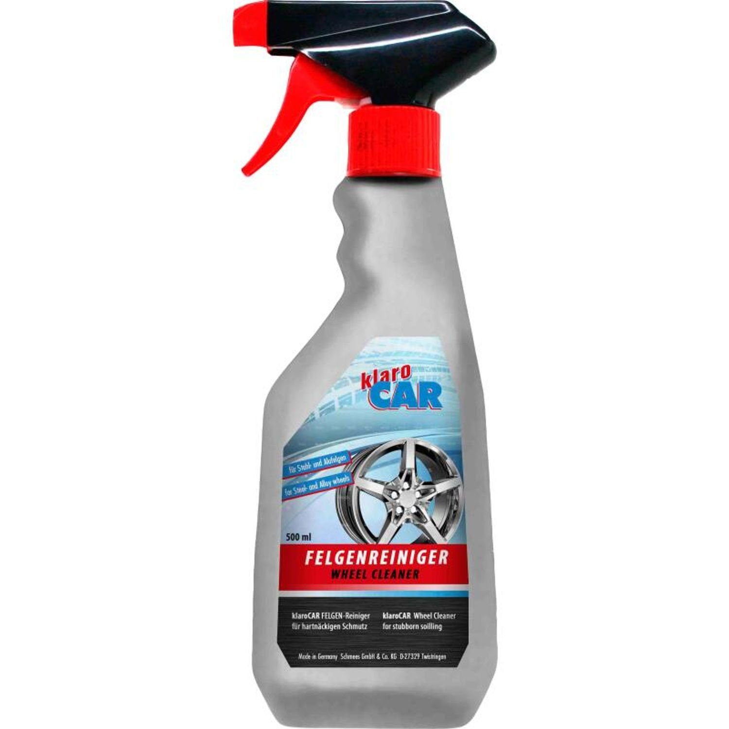 12x 500ml Klaro Car Felgenreiniger Sprühflasche Stahl + Alufelge Felgenreiniger