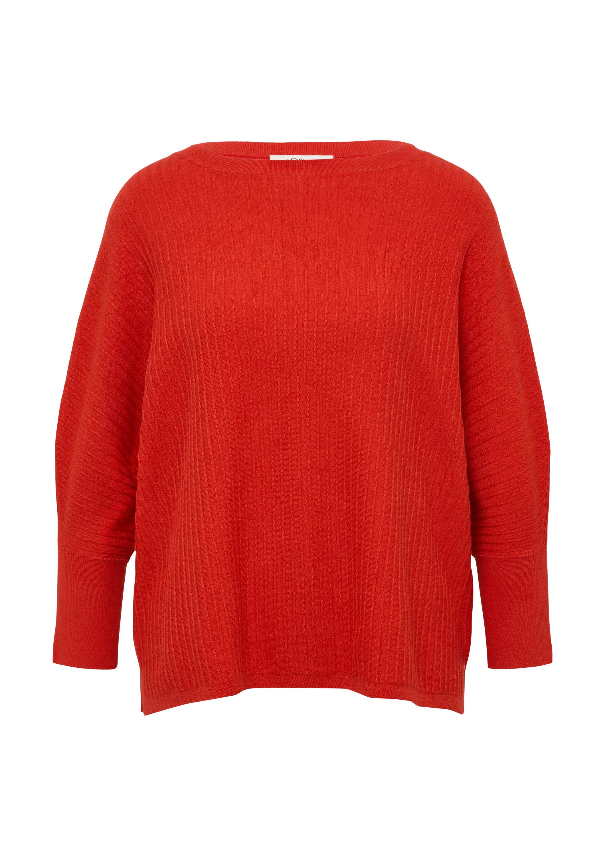 s.Oliver 3/4 Arm-Pullover Strickpullover Weicher Pullover mit Struktur und günstig online kaufen