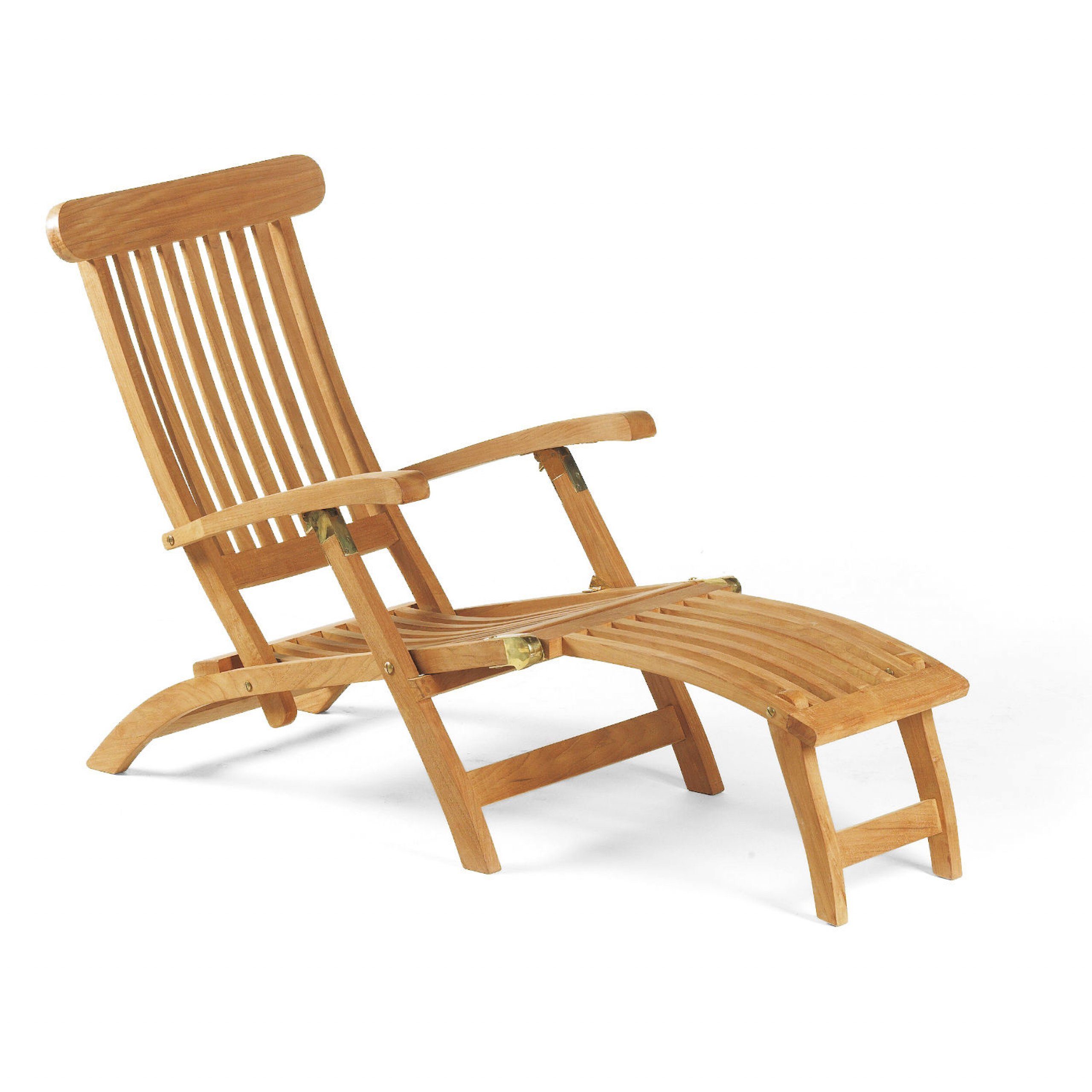 SonnenPartner Gartenlounge-Sessel Sonnenpartner Liegestuhl Manhattan Teakholz natur 58x192 cm